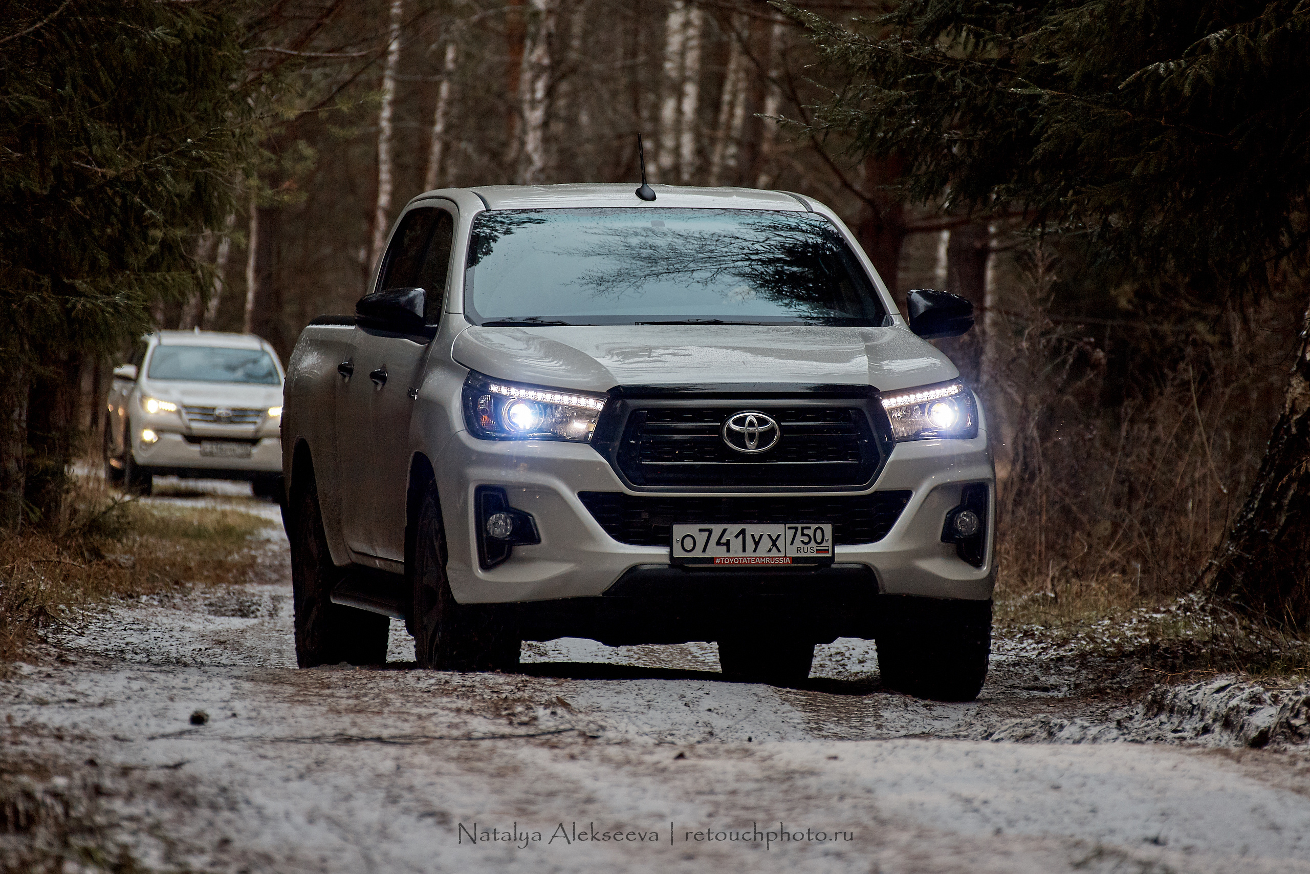 Внедорожный тест-драйв Toyota Hilux и Toyota Fortuner | 12'2019. Репортажный фотограф и ретушер в Москве Наталья Алексеева