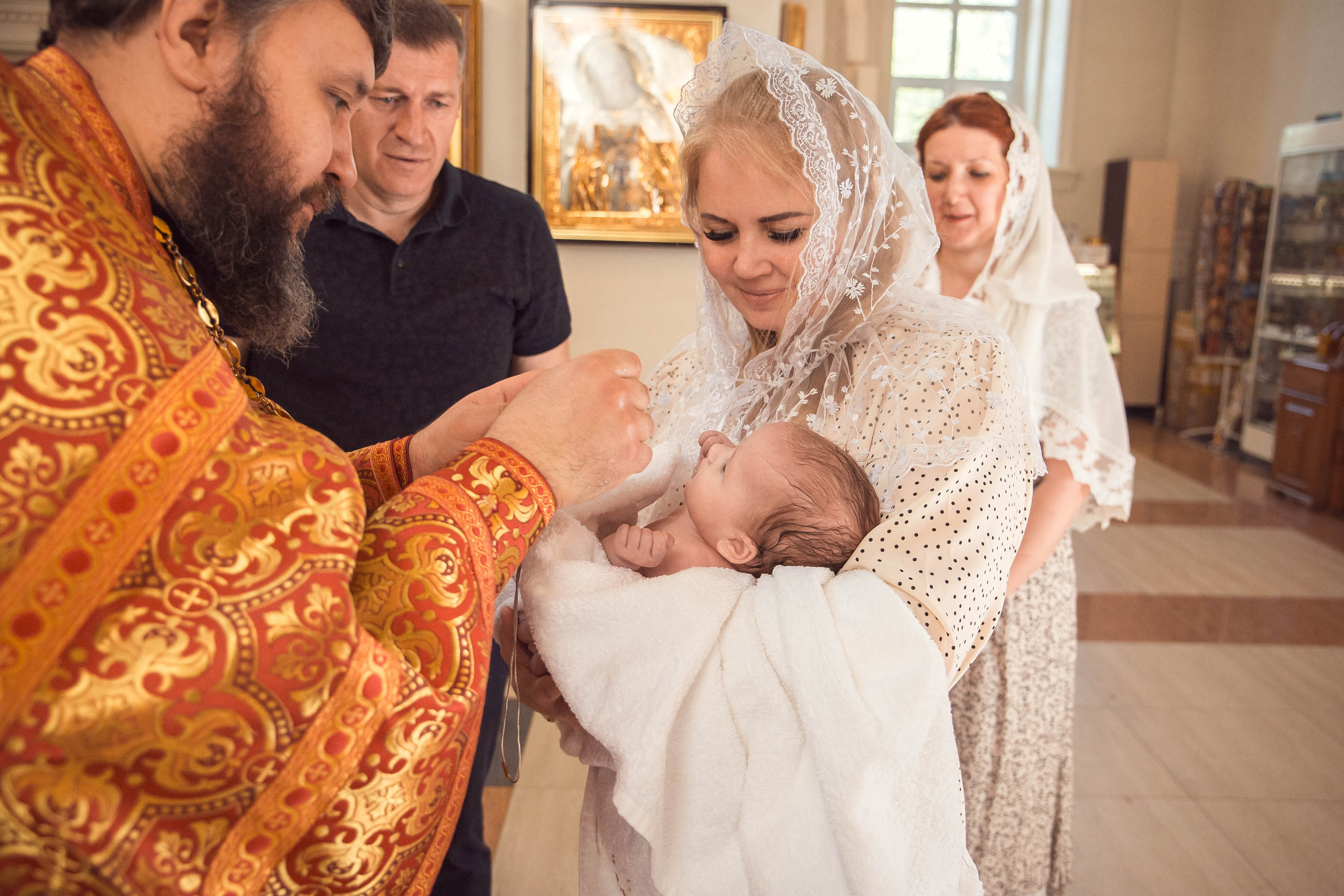 Крещение Екатерины В Казанском Девичьем монастыре