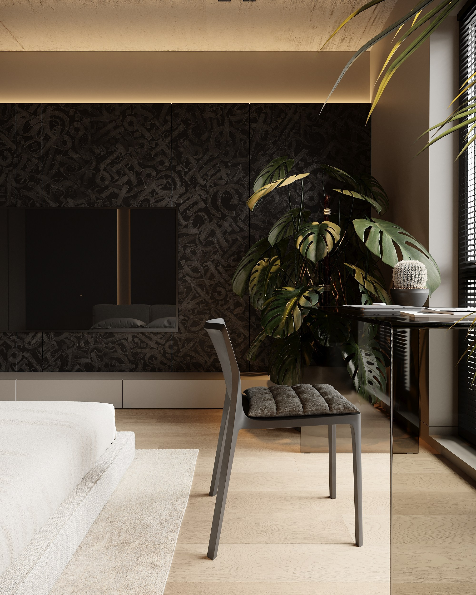 Брутальная квартира с черными акцентами для холостяка. Дизайн интерьера Санкт-Петербург | Москва | Калининград