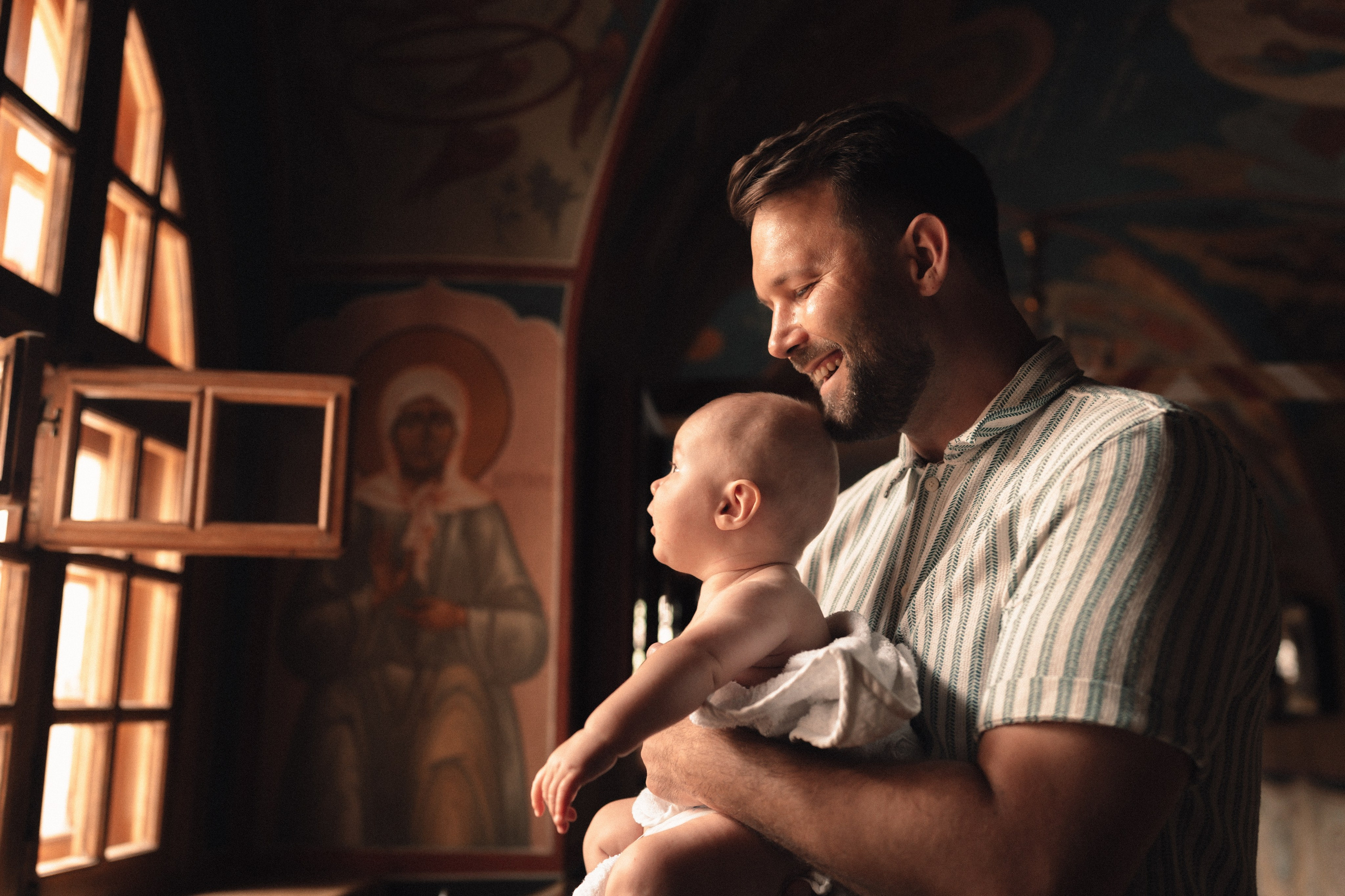 Крещение Матвея. Семейный фотограф Валерия Фабричникова, Москва