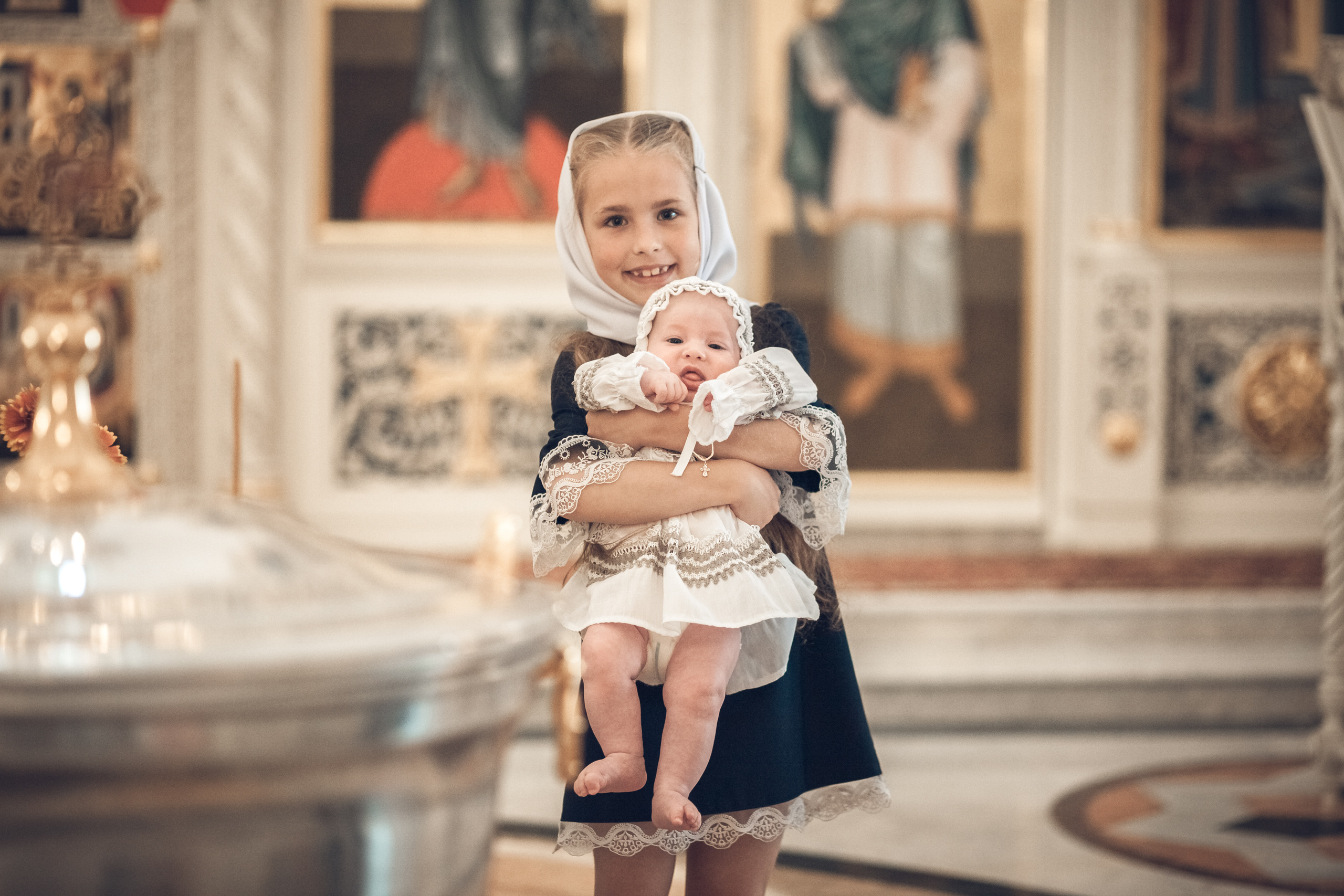 Таинство крещения Агаты. Фотограф на крещение и венчание в Самаре и Тольятти Елена Арди