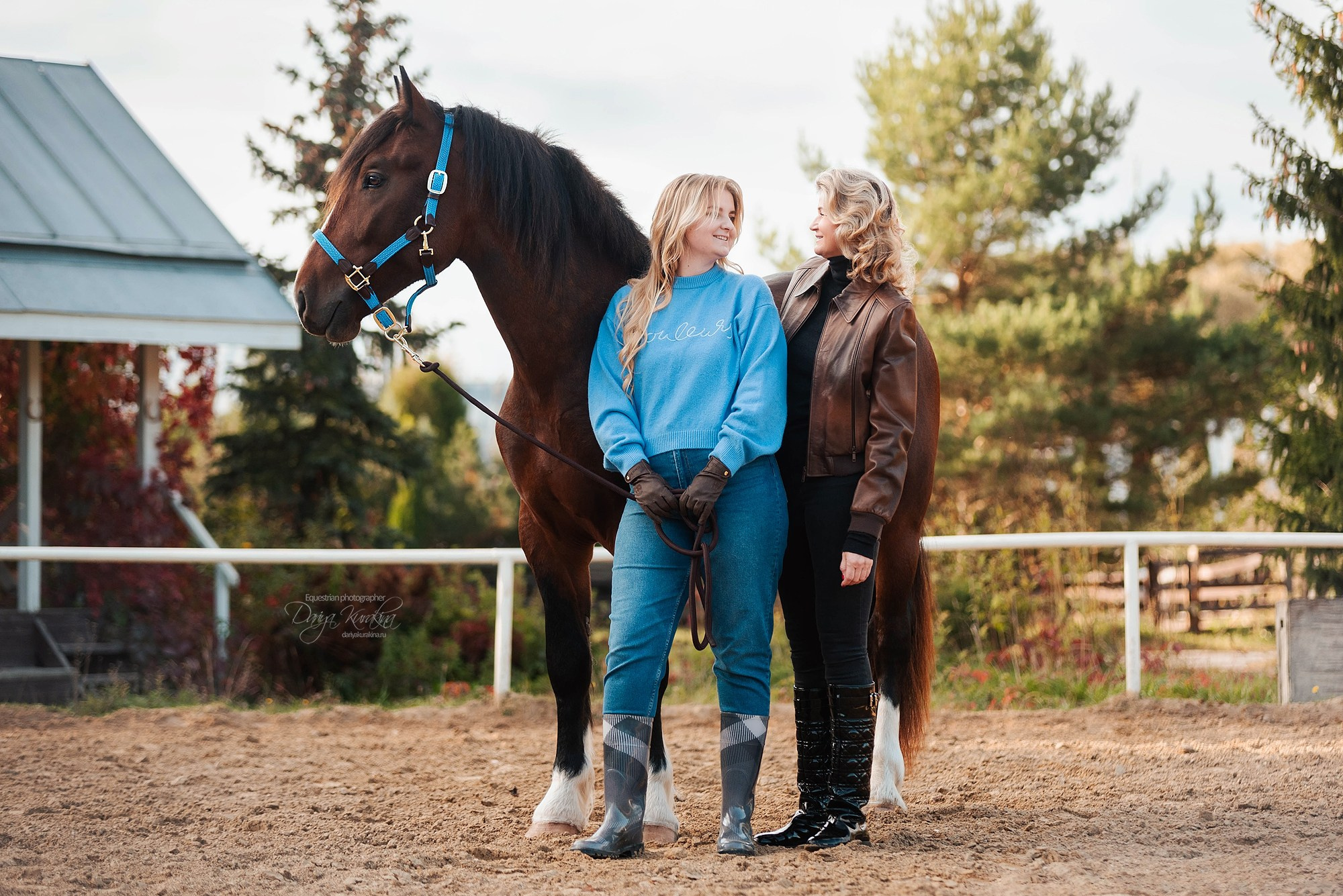 Анастасия, Татьяна и Волконский. Конный фотограф Куракина Дарья • Фотосессии с лошадьми