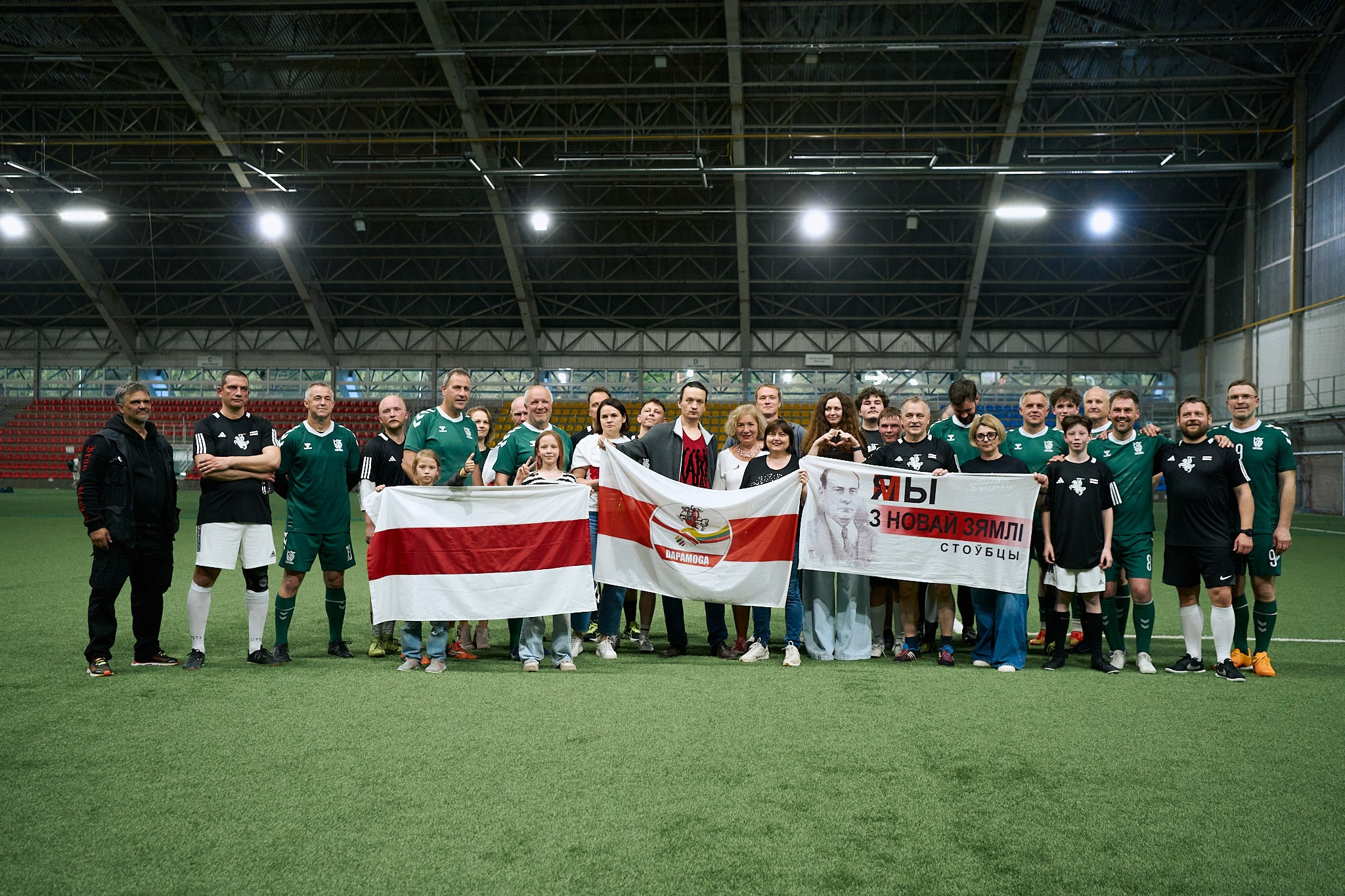 Friendly football match: Seimas of the Republic of Lithuania vs. Sviatlana Tsikhanouskaya’s Office. Photographer in Vilnius
