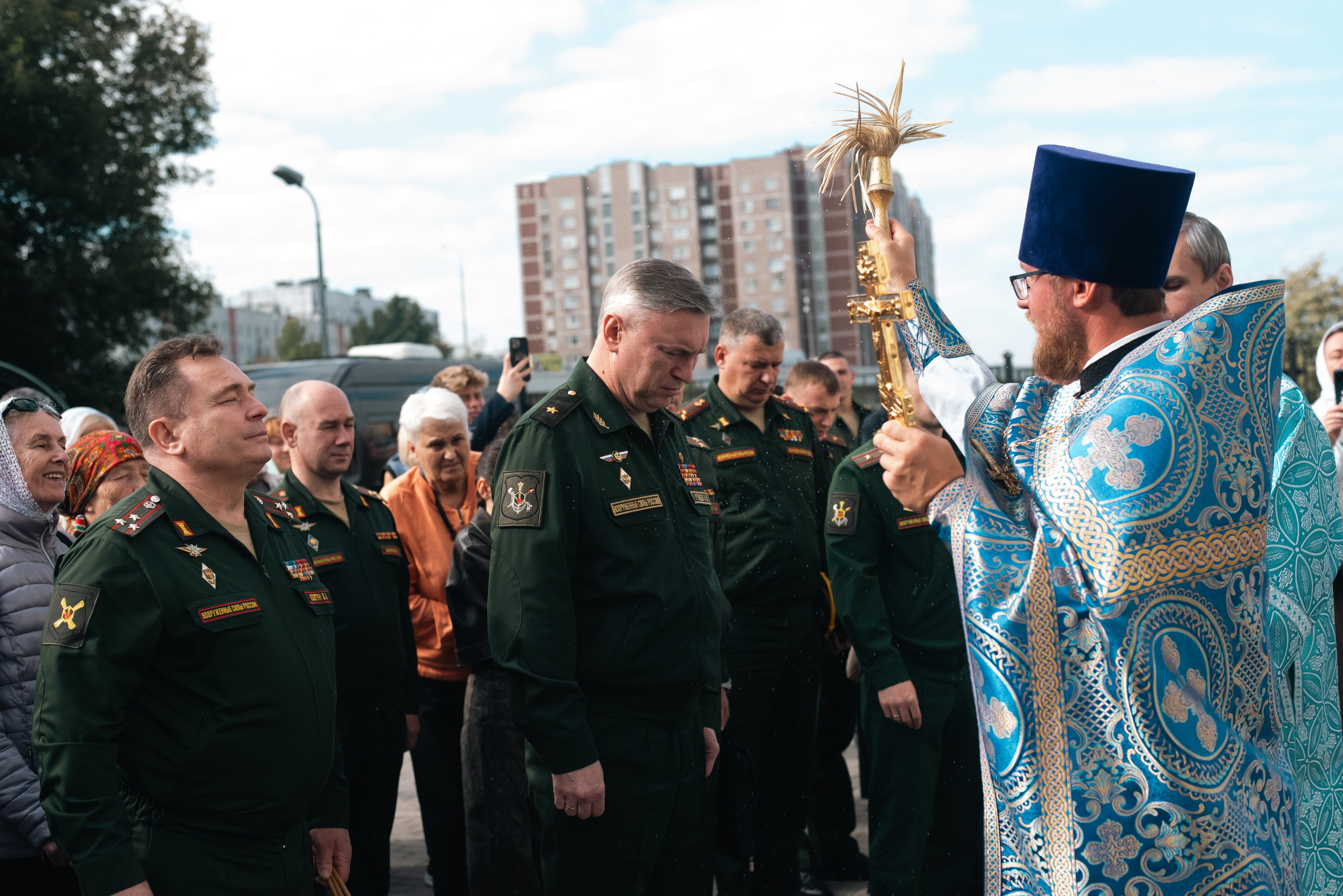Храм Андрея Боголюбского, служба с участием войск РХБ защиты. Фотограф, визажист. Москва