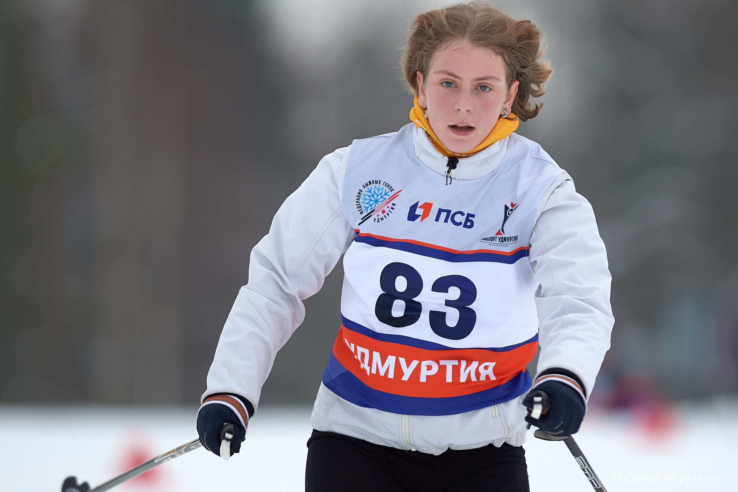 Всероссийские соревнования по лыжным гонкам на призы ЗМС Галины Кулаковой. Спортивный репортажный фотограф в Ижевске Сергей Мерзляков