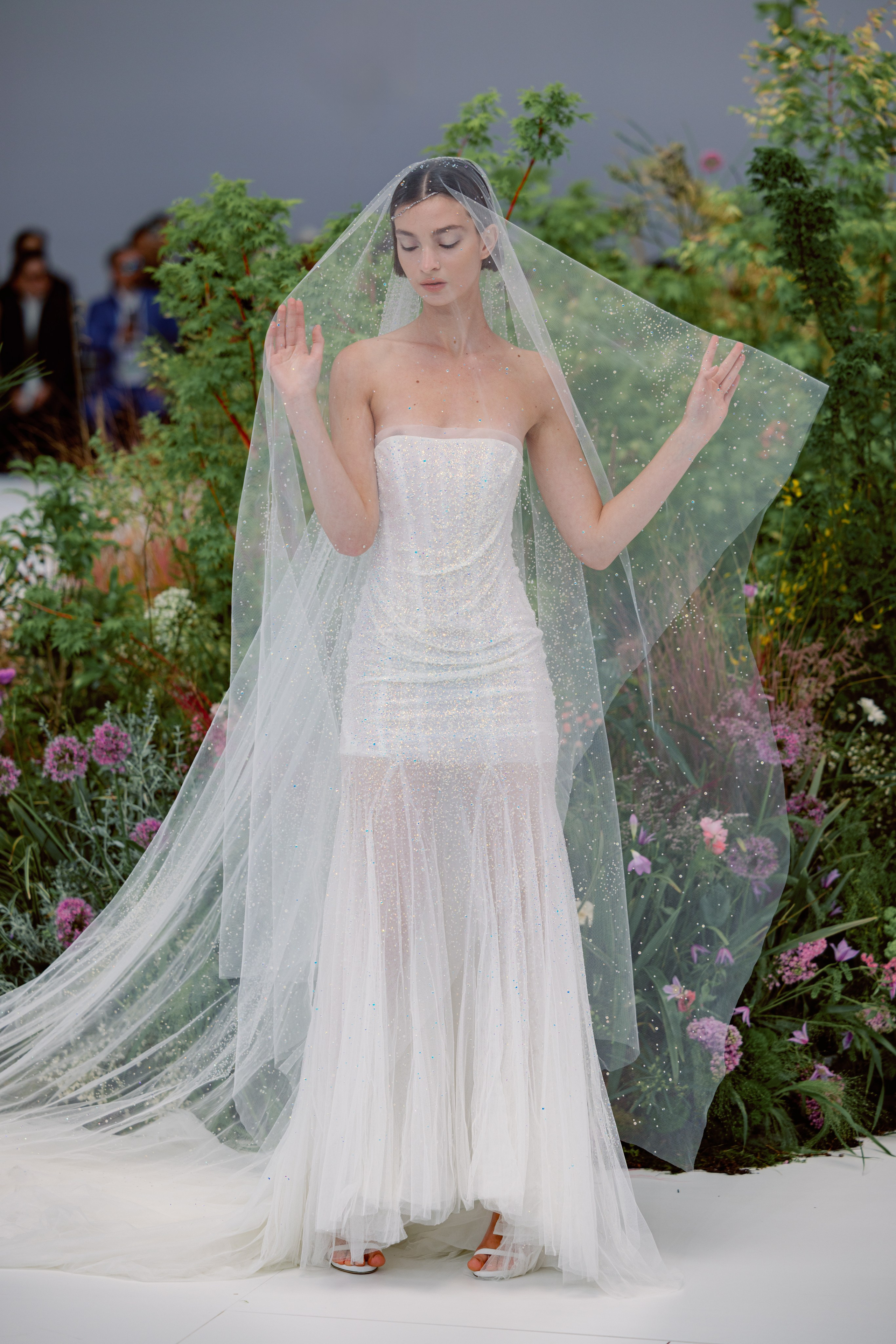 Sophie et Voilà minimalist wedding gown on the BBFW runway