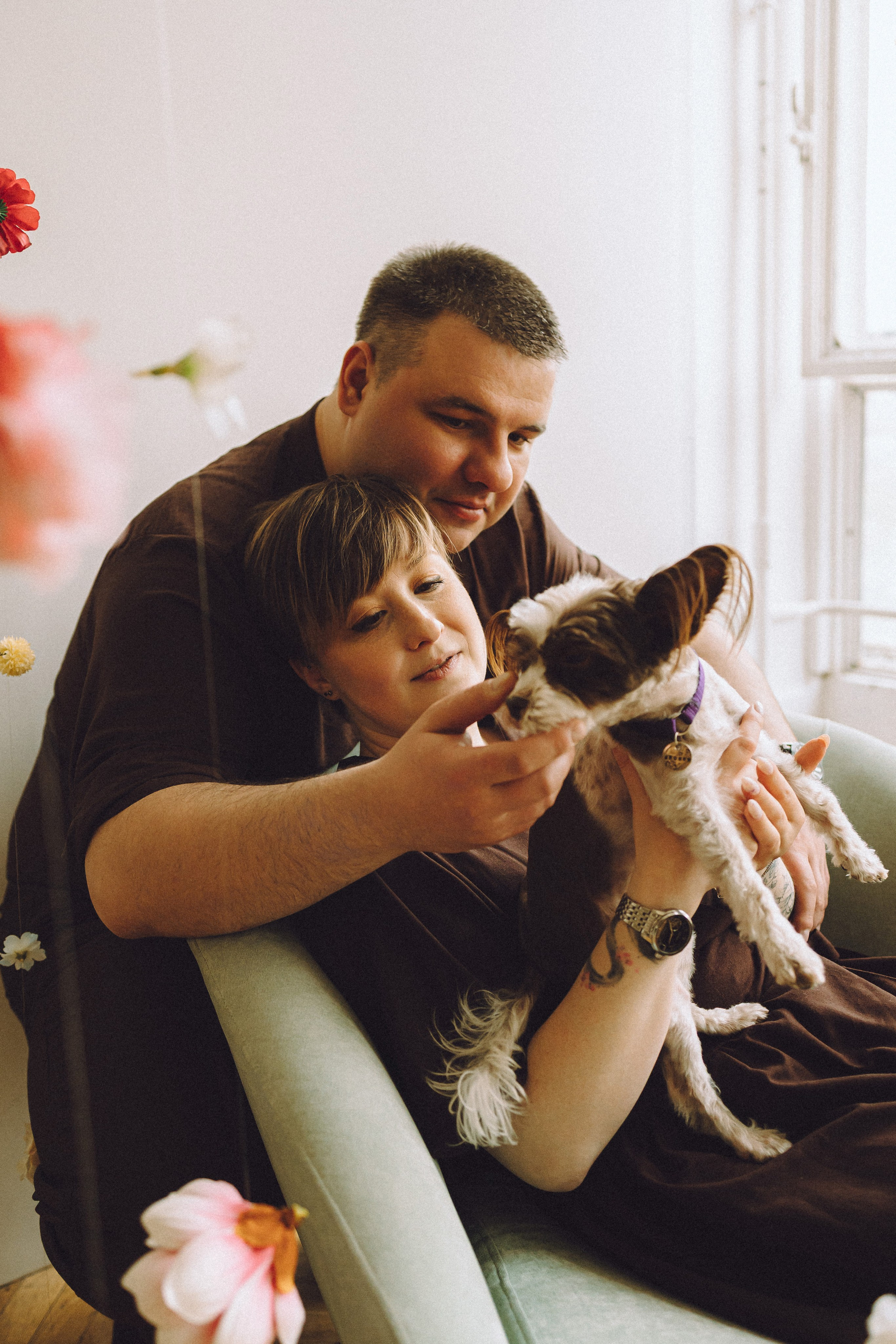 Джо, Мэйли и их семья. Семейный фотограф животных, анималист в Москве Екатерина Киреева