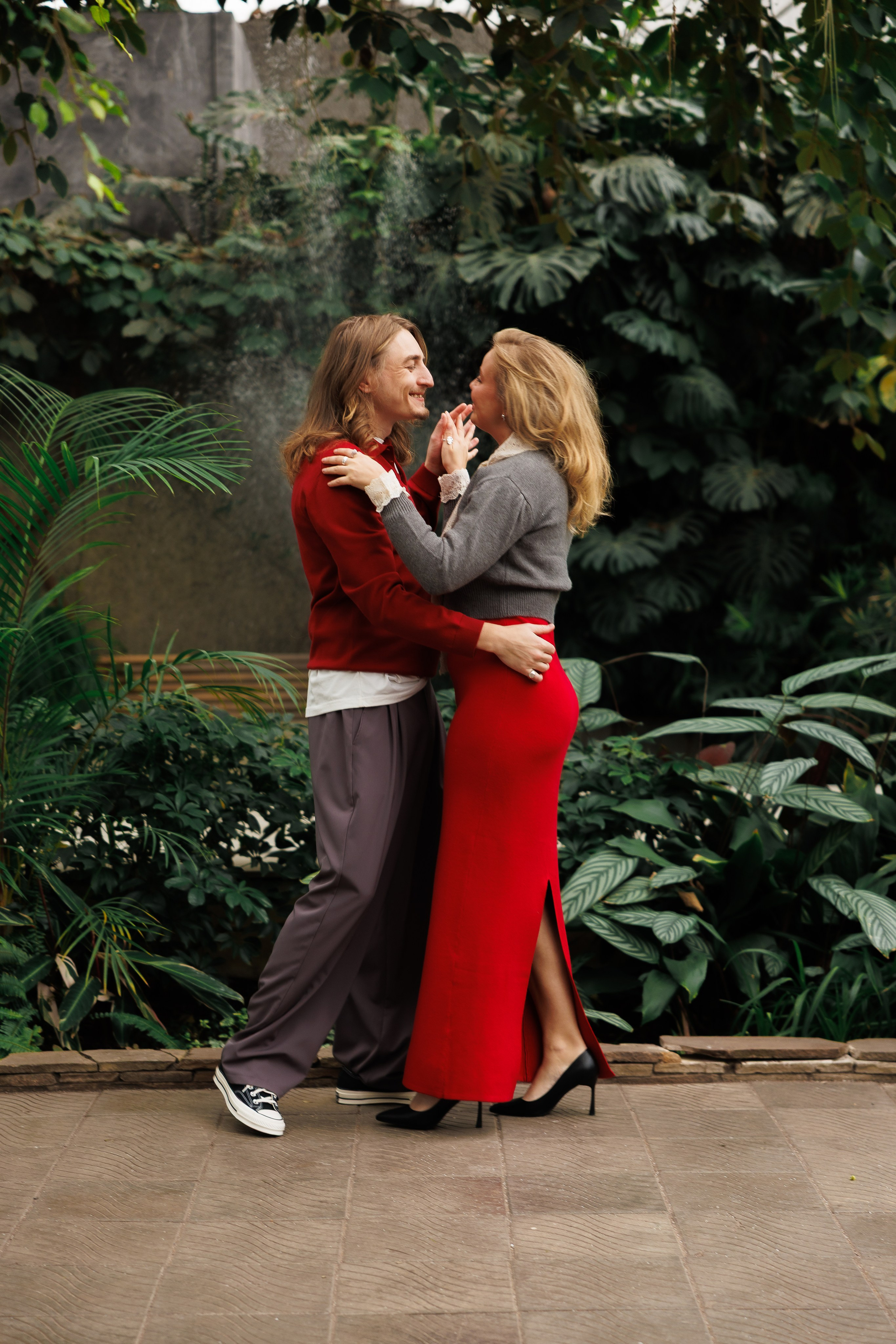 Предложение в оранжерее. Свадебный и семейный фотограф в Москве Красинская Мария