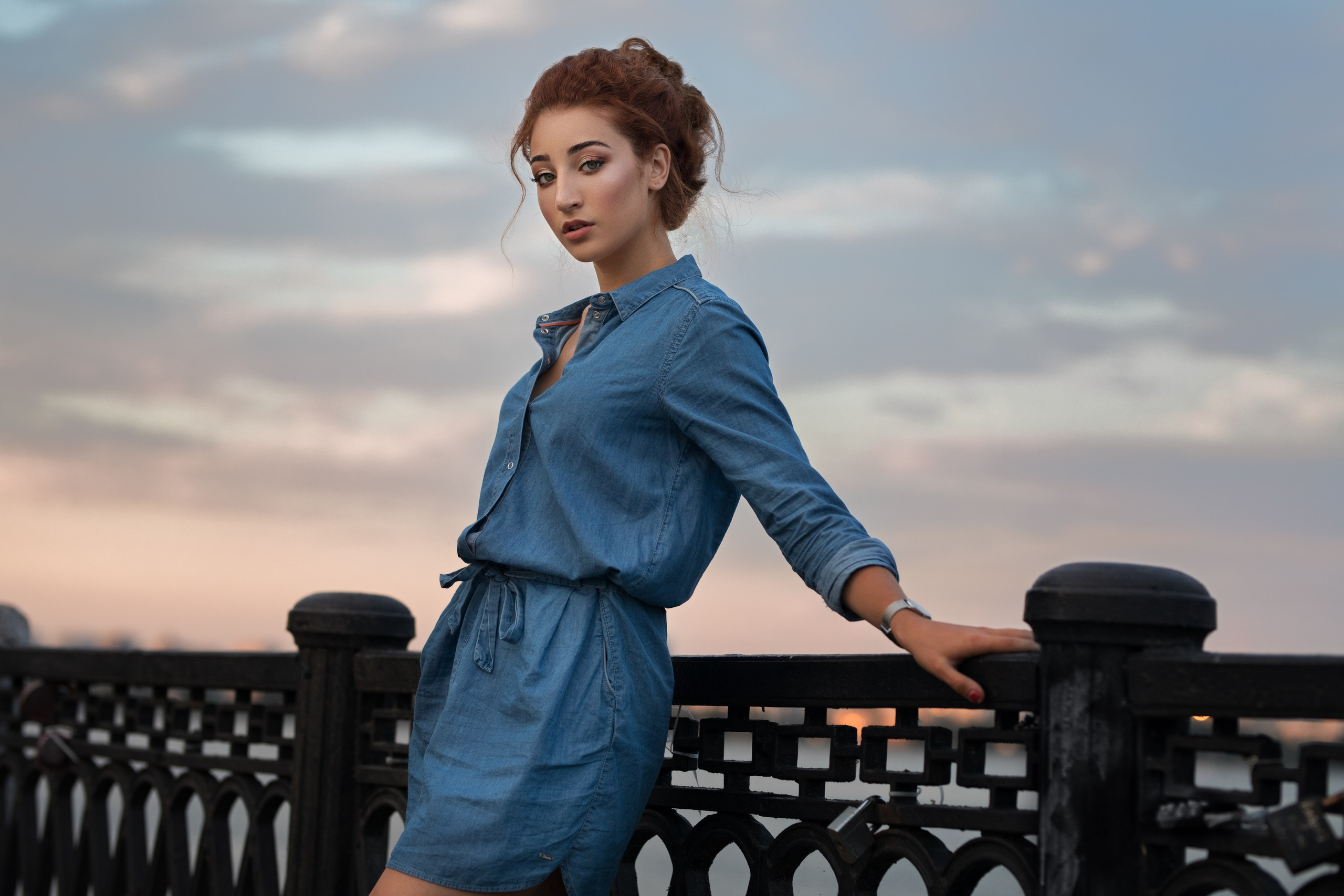 Фотосеъмка с Анастасией на Адмиралтейской площади Воронежа для «себя»