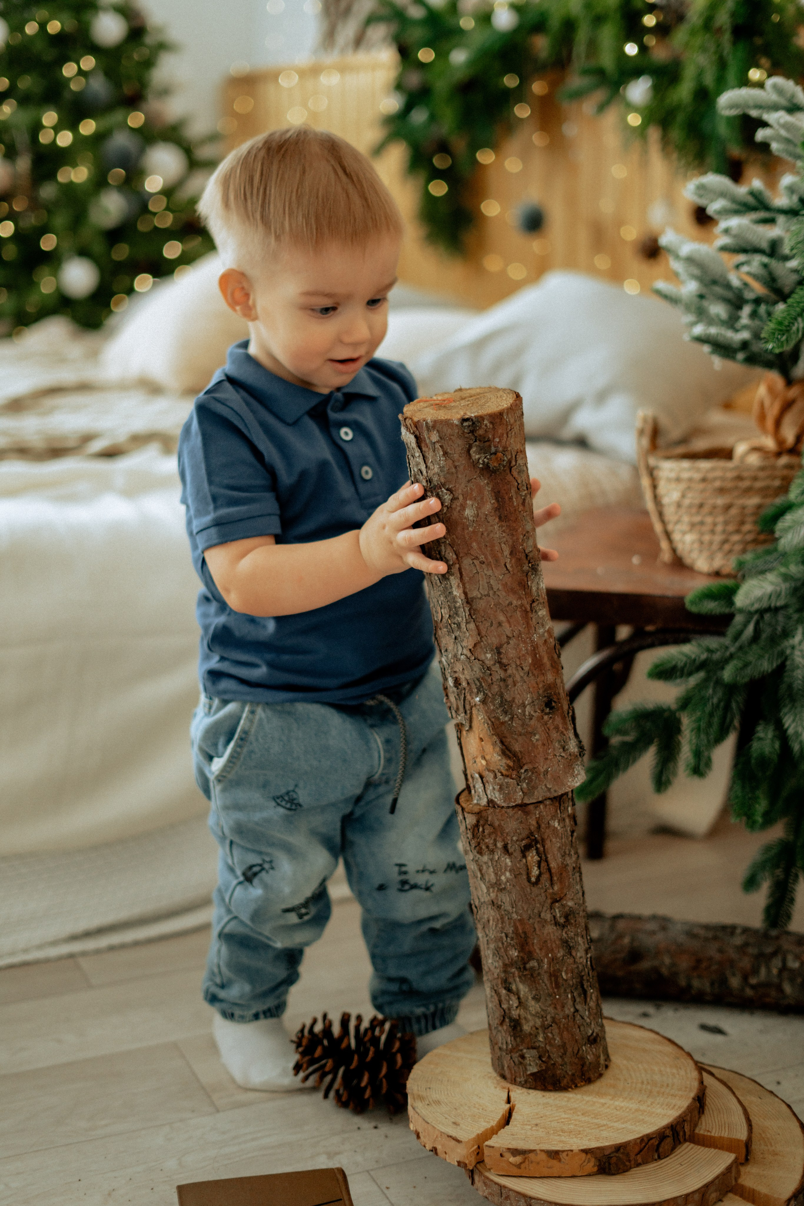 Студийная Новогодняя семейная съемка. Фотограф сахалин