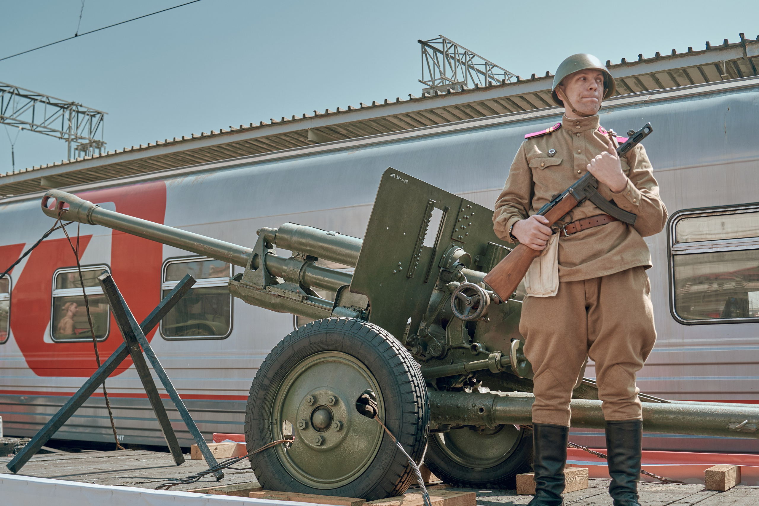 Поезд Победы!. Фотограф во Владивостоке