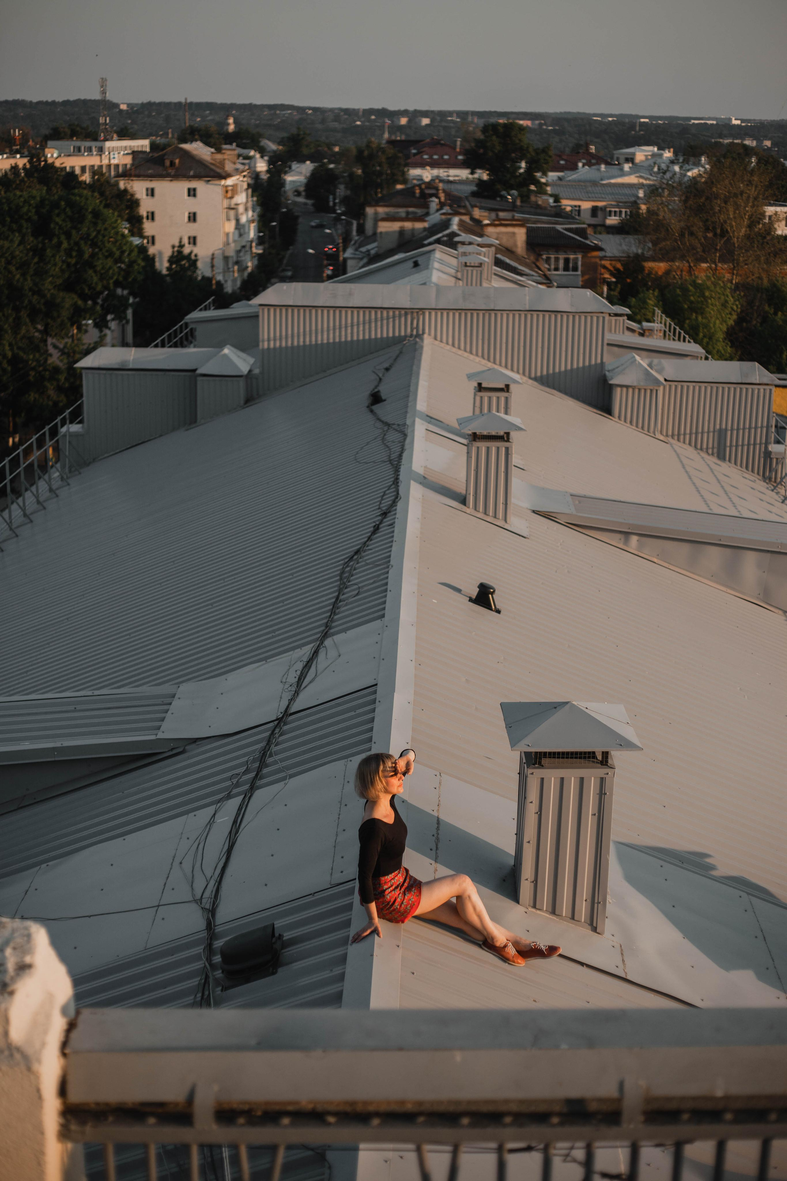 Уникальная съемка на крышах города. Авторский портрет для Ани. Ваш фотограф Любовь Чистякова