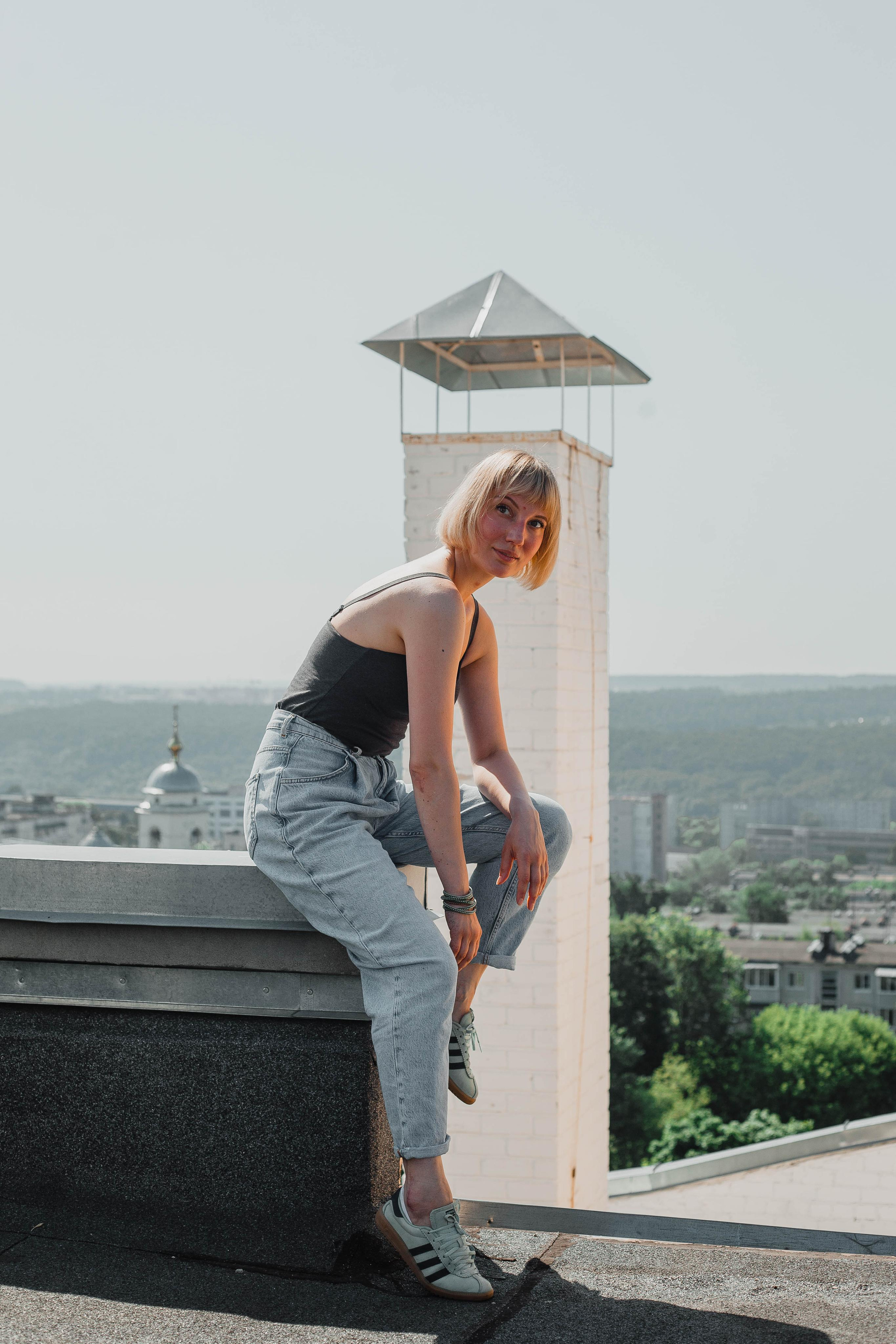 Уникальная съемка на крышах города. Авторский портрет для Ани. Ваш фотограф Любовь Чистякова