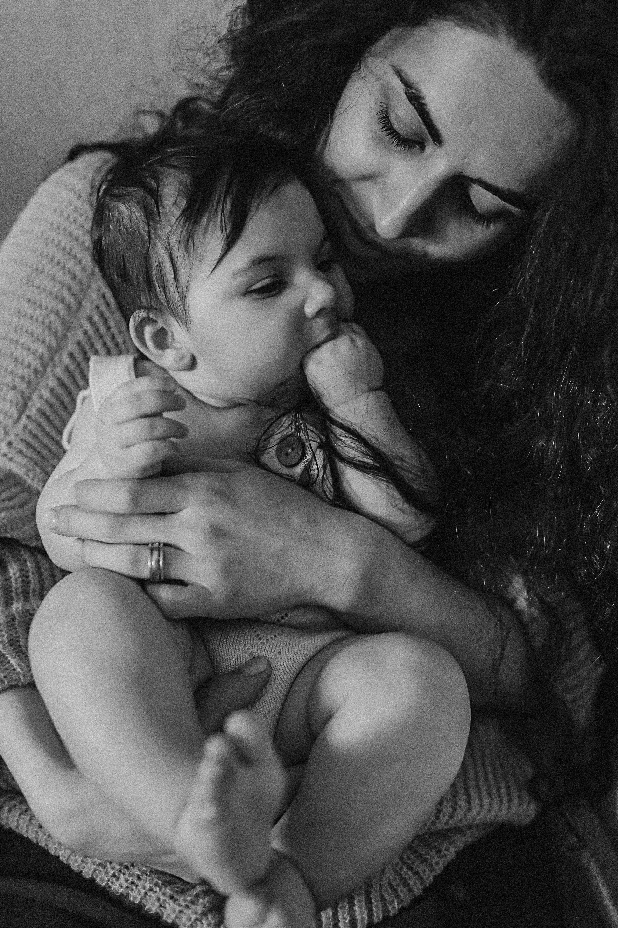 С малышкой. Семейный фотограф Тюмень, фотограф на роды Салмина Мария