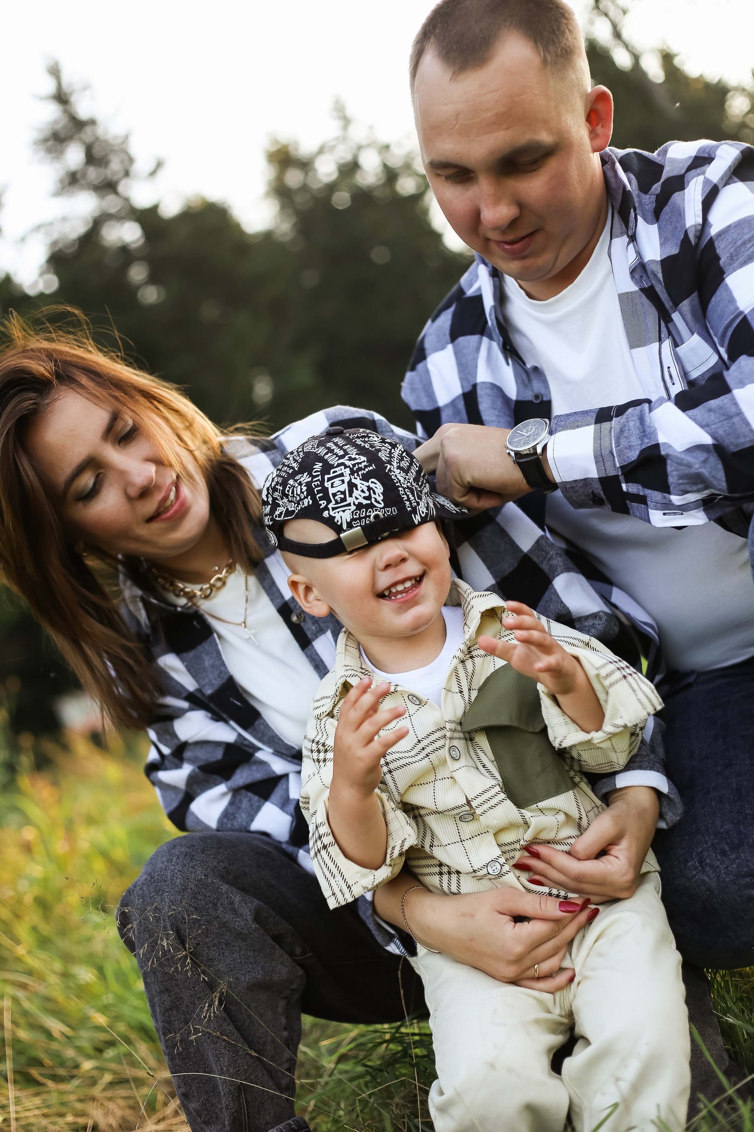 Тимофей, мама, папа. Семейный и детский фотограф в Перми Ольга Кошелева