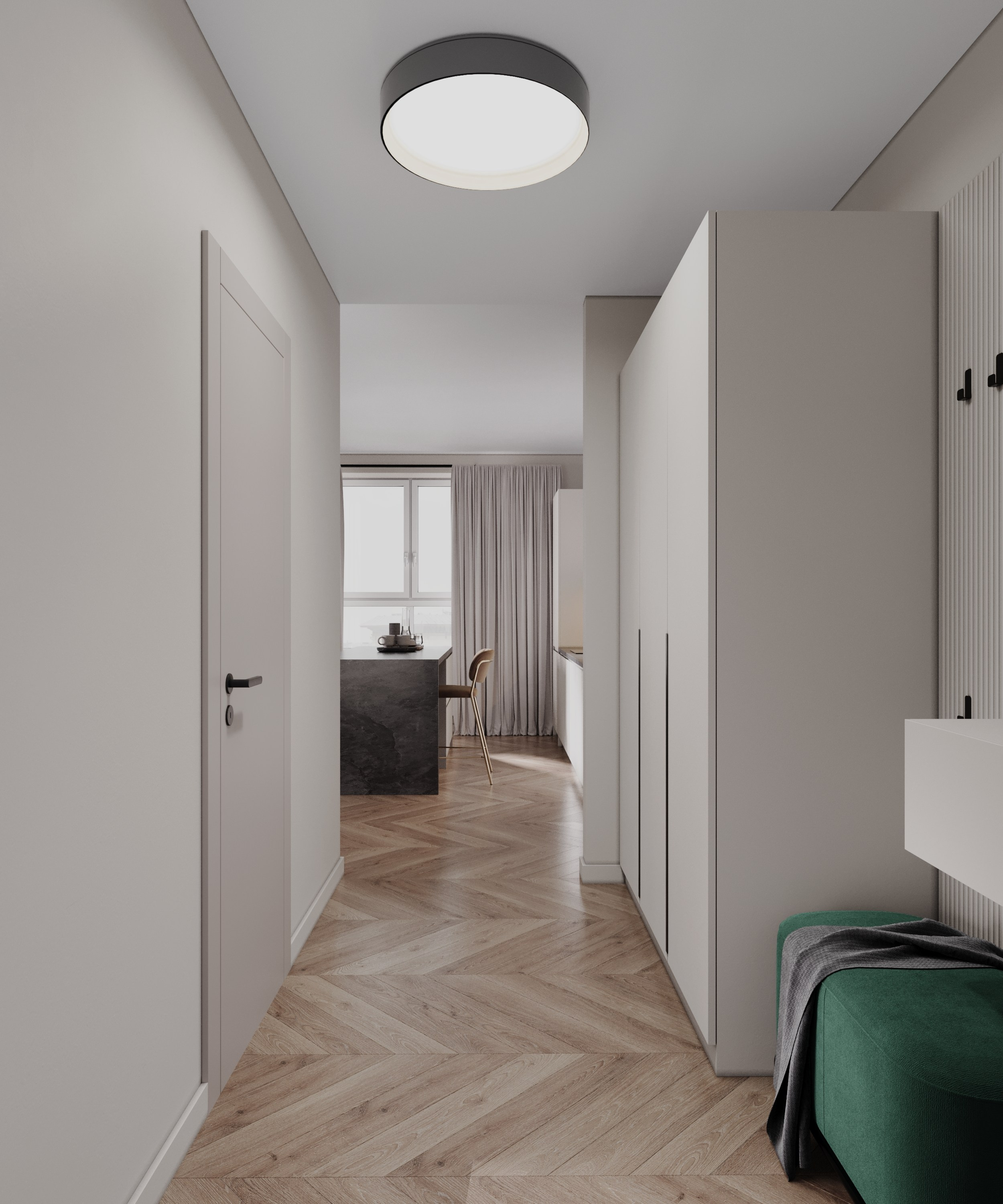 EKAT PARK, 50 m². Анастасия Дремина DREMINA INTERIORS