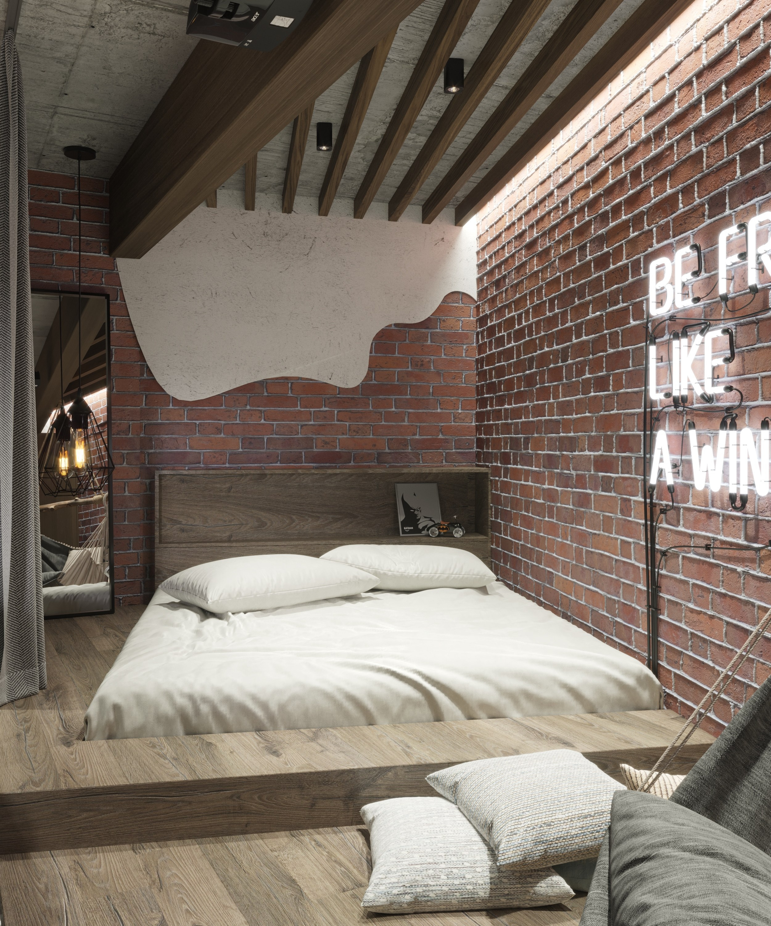 Дизайн - проект в стиле лофт. Анастасия Дремина DREMINA INTERIORS