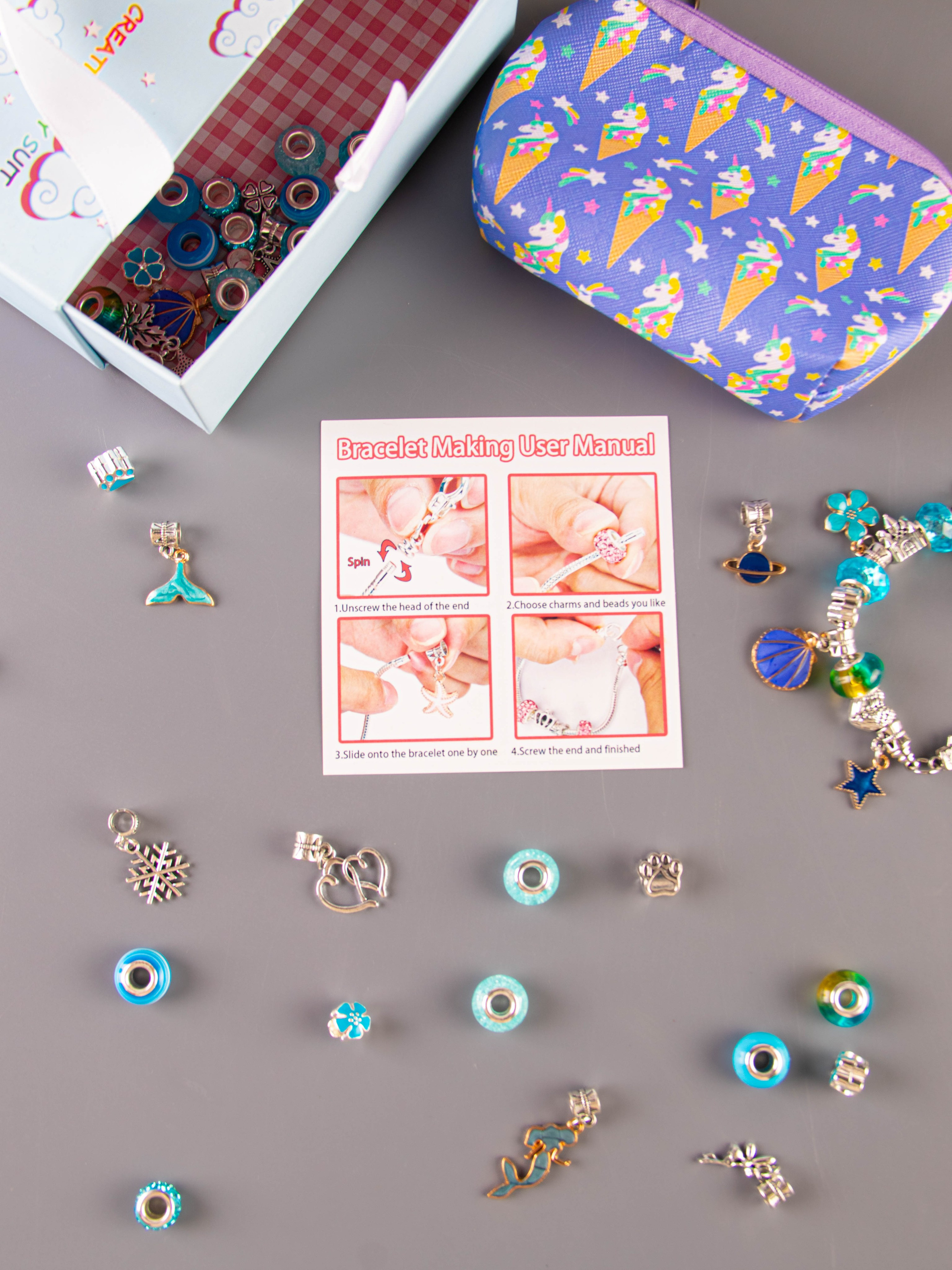 Набор по созданию браслетов (голубой). «Матрица»