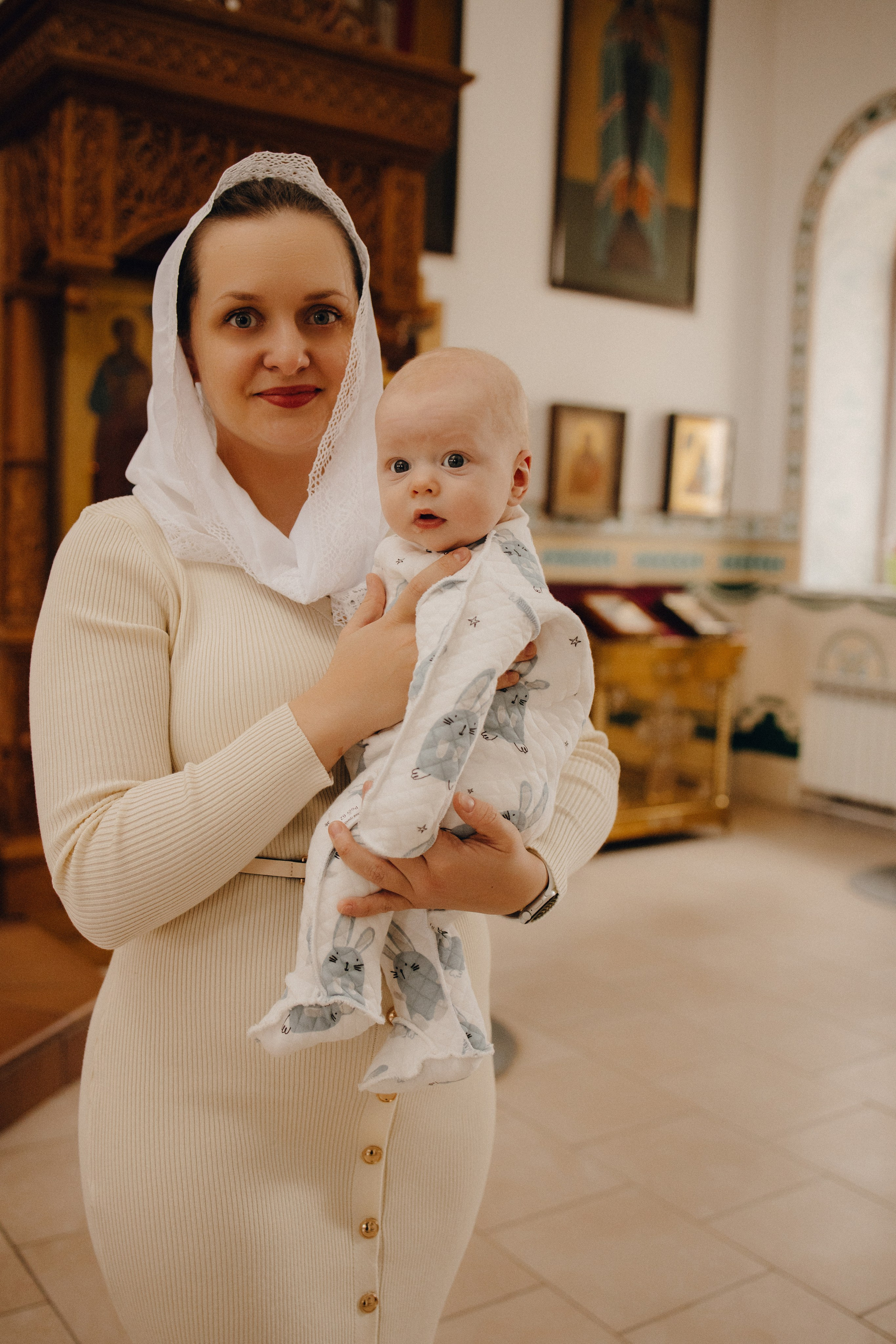 Съемка крещения в церкви св. апостолов Петра и Павла. Семейный и свадебный фотограф Воронеж Елизавета Федорова