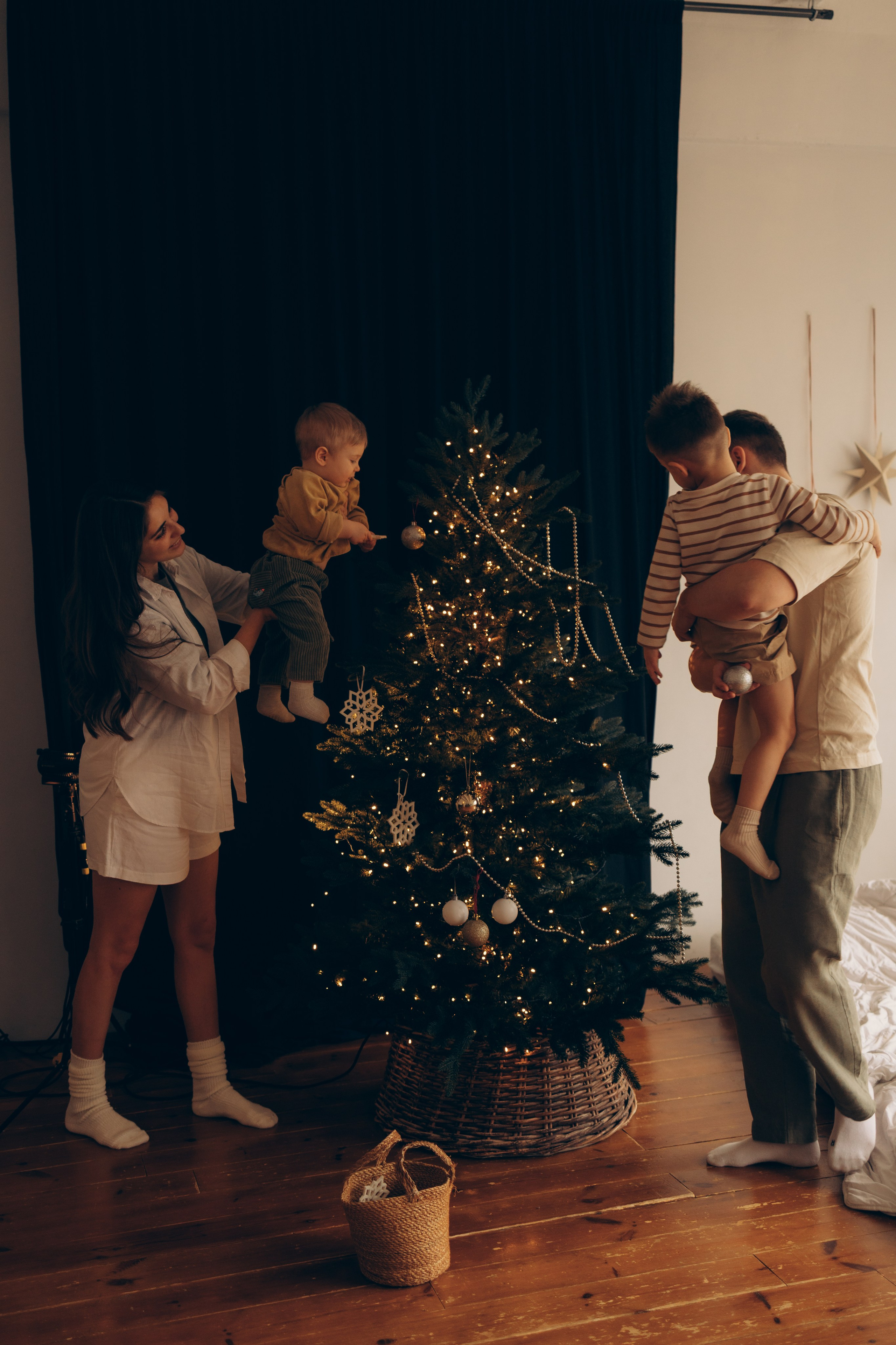 Семейный новый год. Семейный фотограф Москва Наталия Осьмакова