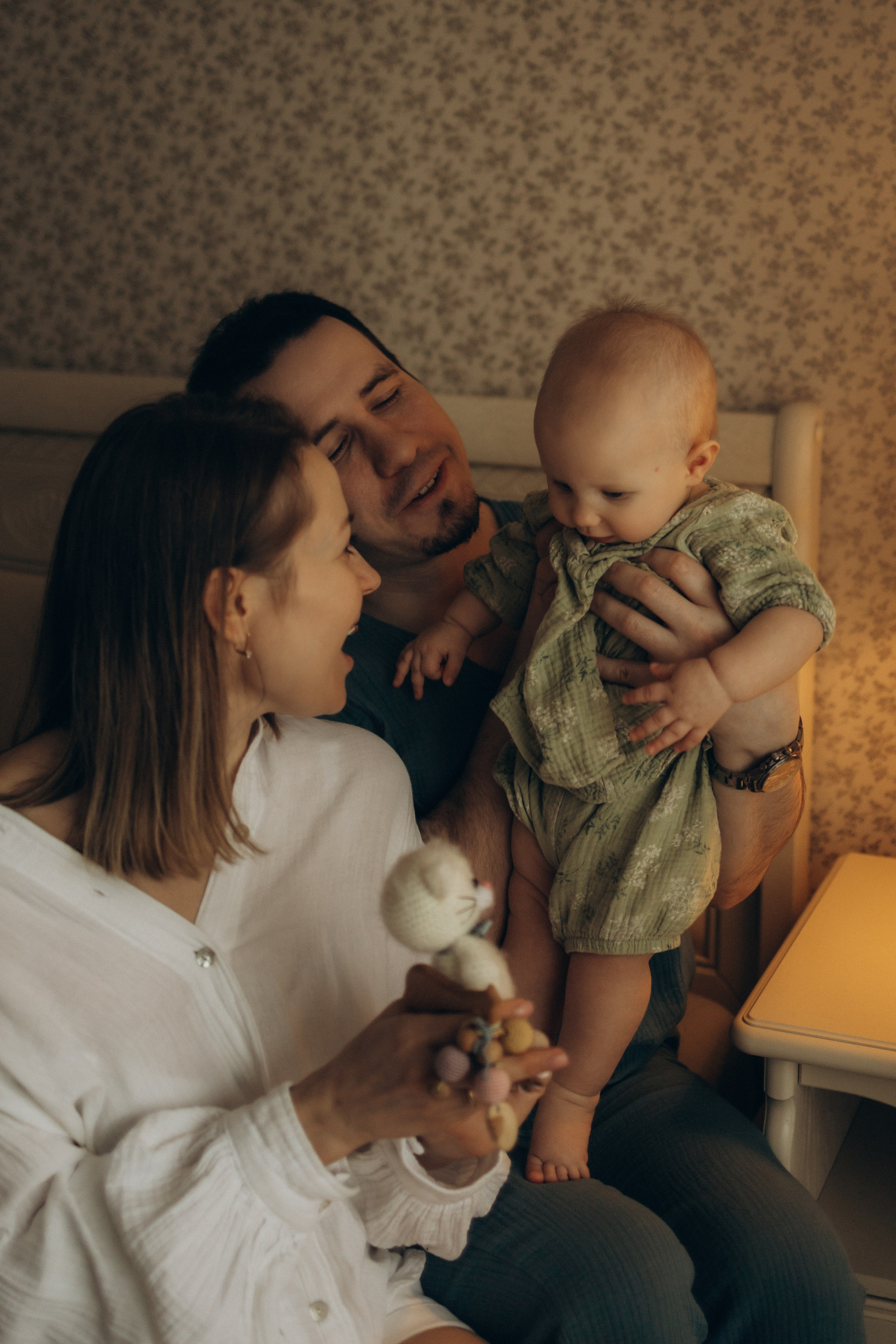 Полина, Максим и малышка Нина. Семейный, домашний, ньюборн фотограф Москва Цветкова Елизавета