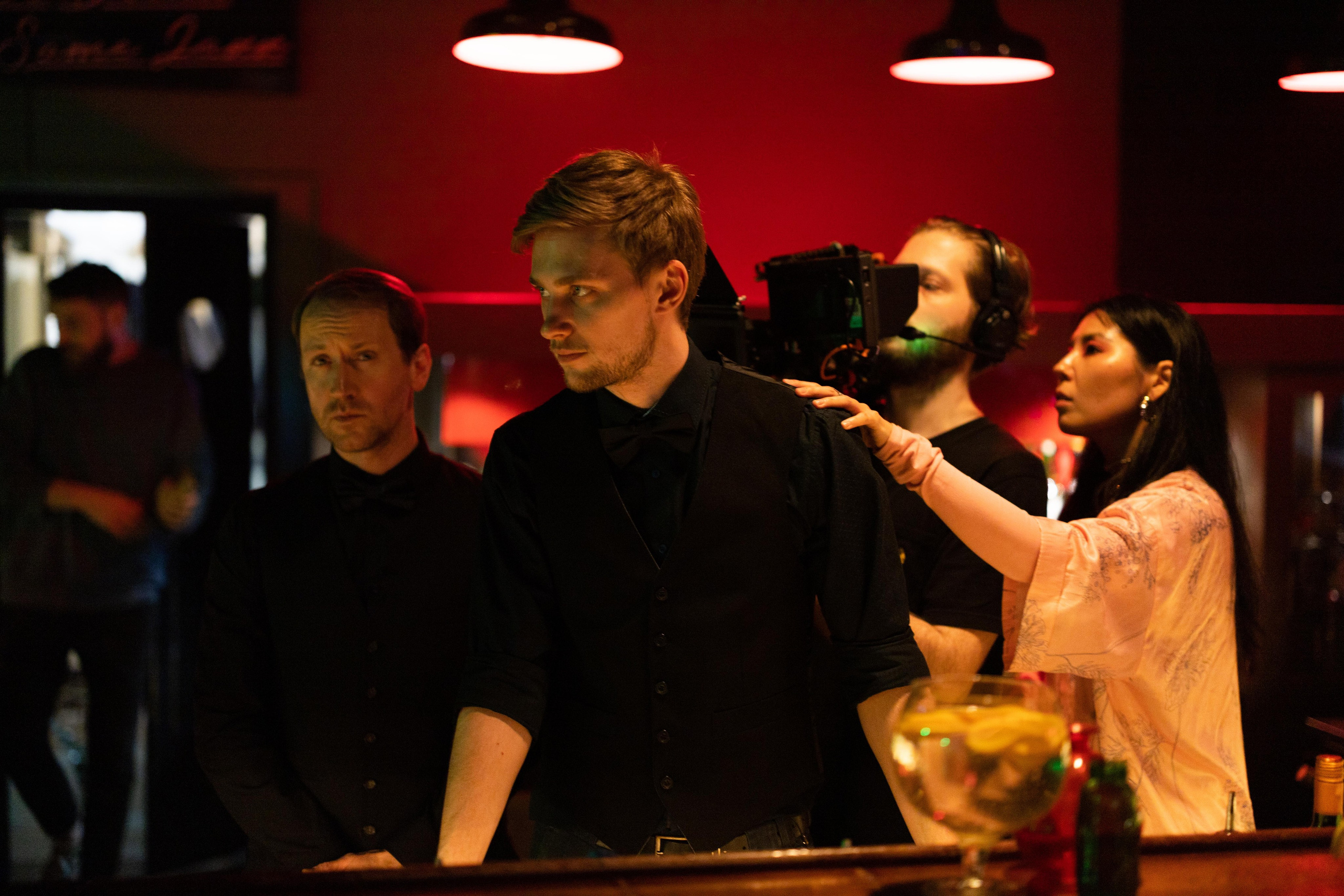 Film backstage. VICTORIA SHU