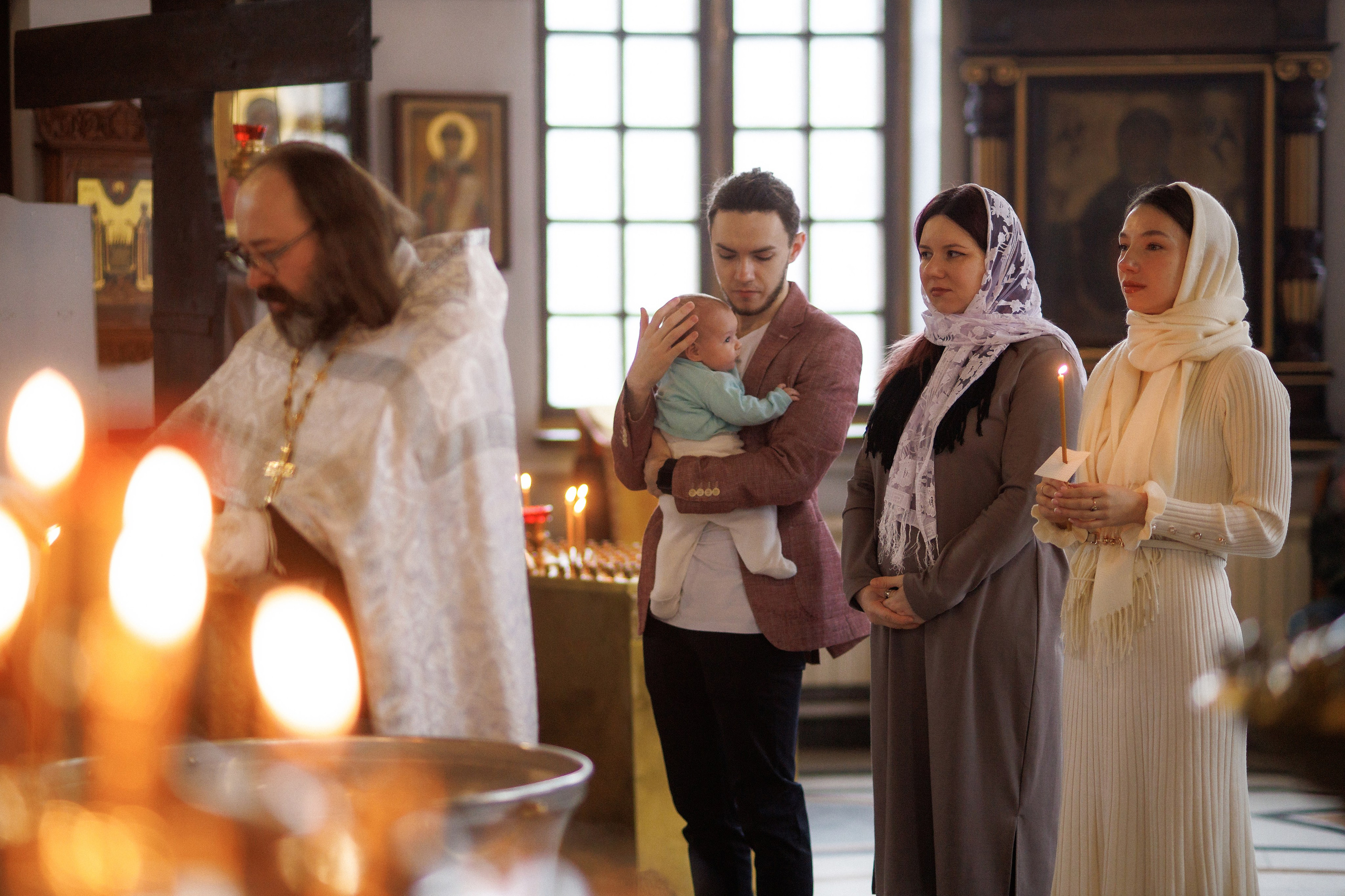 Фотосъемка Таинства Крещения. Фотограф Карпачан Анастасия