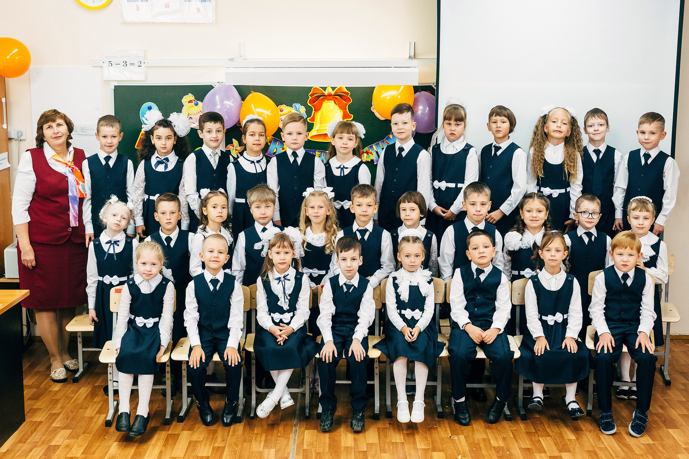 Младшие классы. Общее фото. Свадебный и семейный фотограф в Перми Андрей Желнин