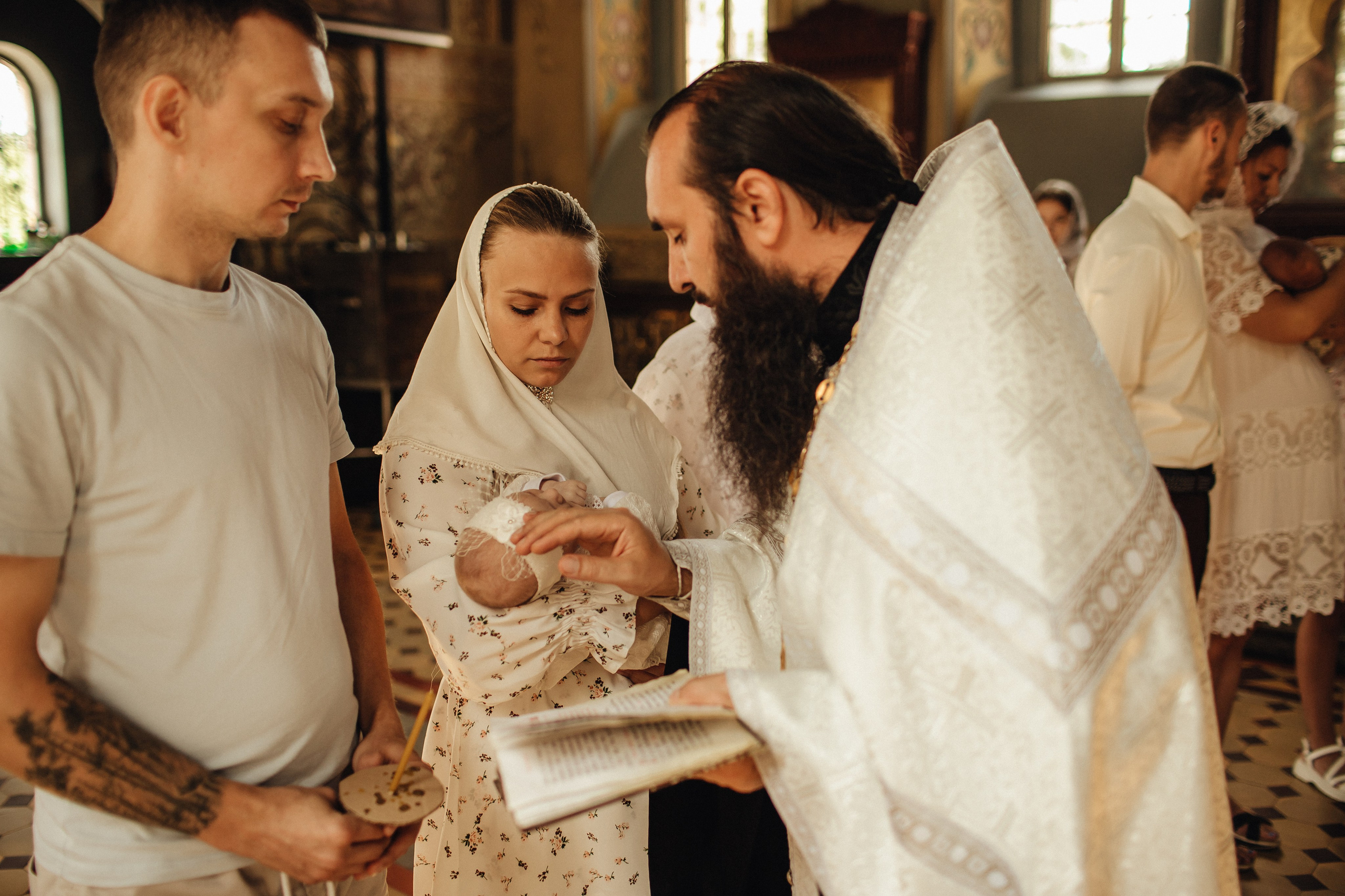 Крещение Анастасии. Семейный фотограф в Москве и Московской области Лазутина Валентина
