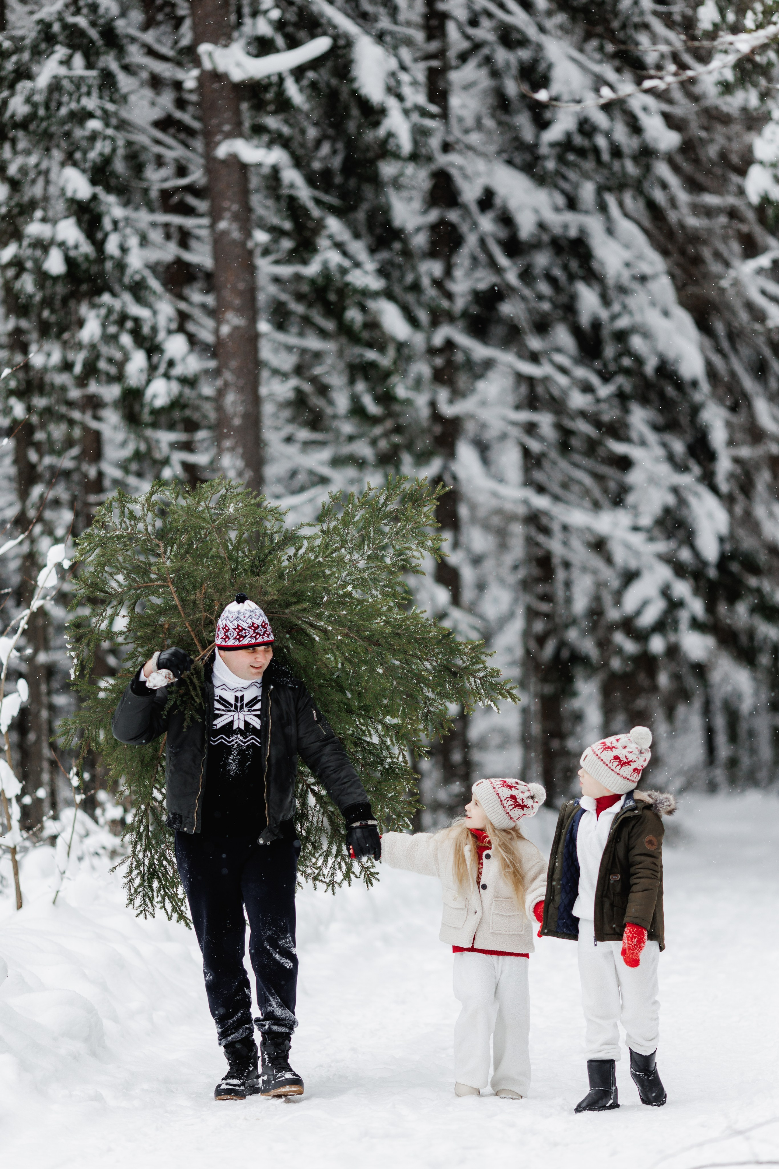 Фотосессия в лесу зимой Витебск