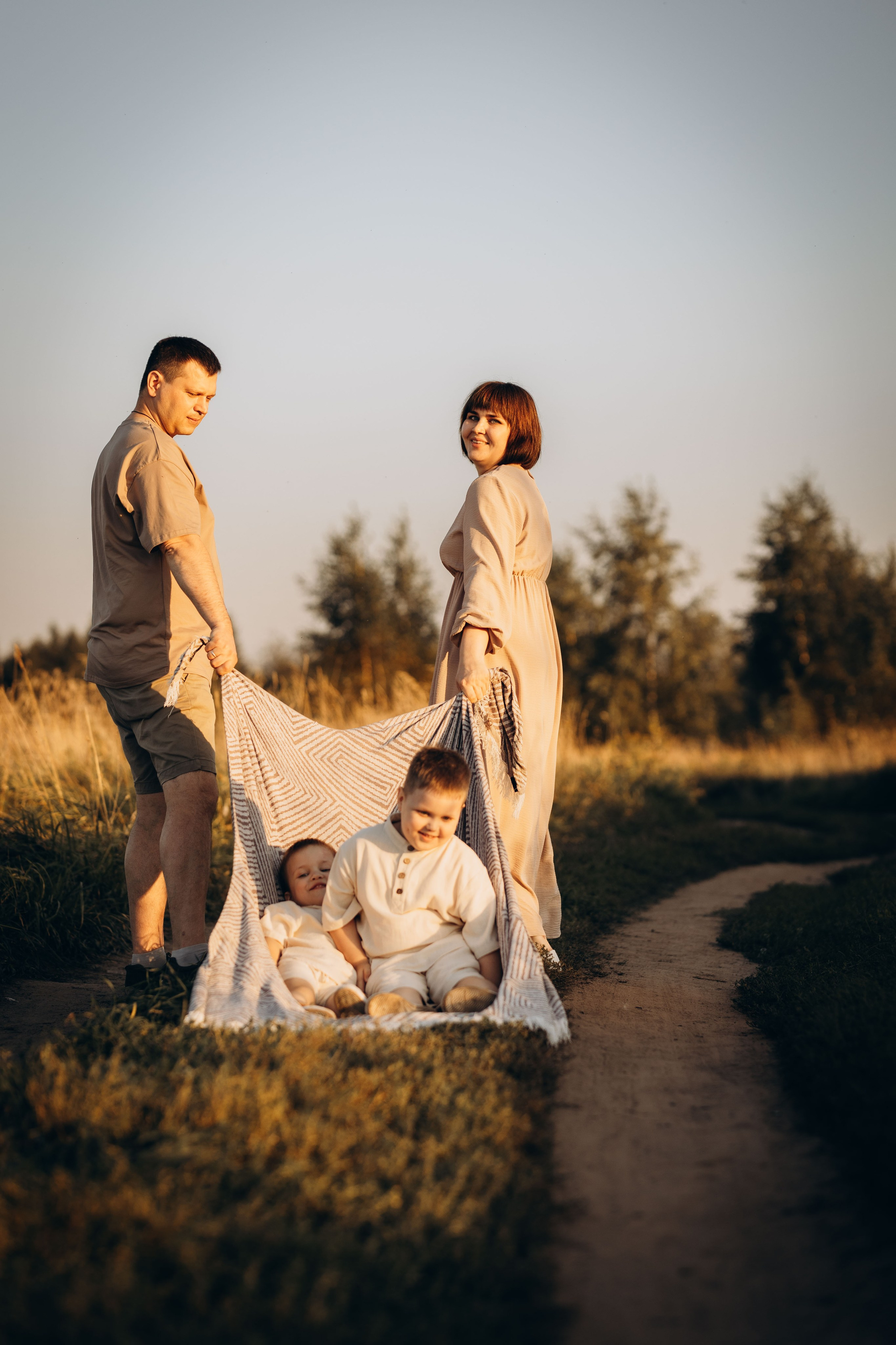 Анна и ее семья. Детский и Семейный фотограф Елена Карпушина