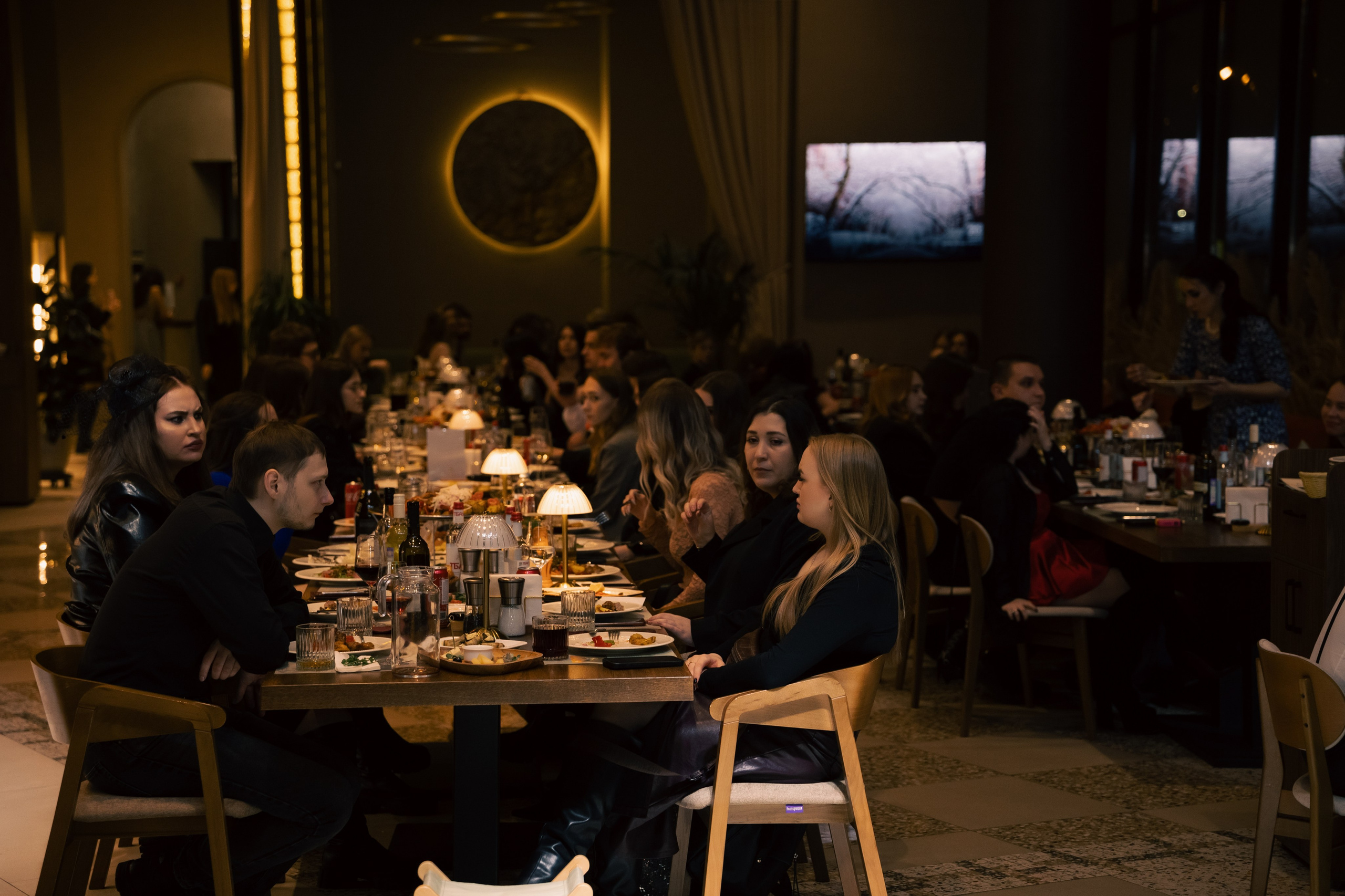 Новогодний корпоратив Альфа-Банк, ресторан Журавли