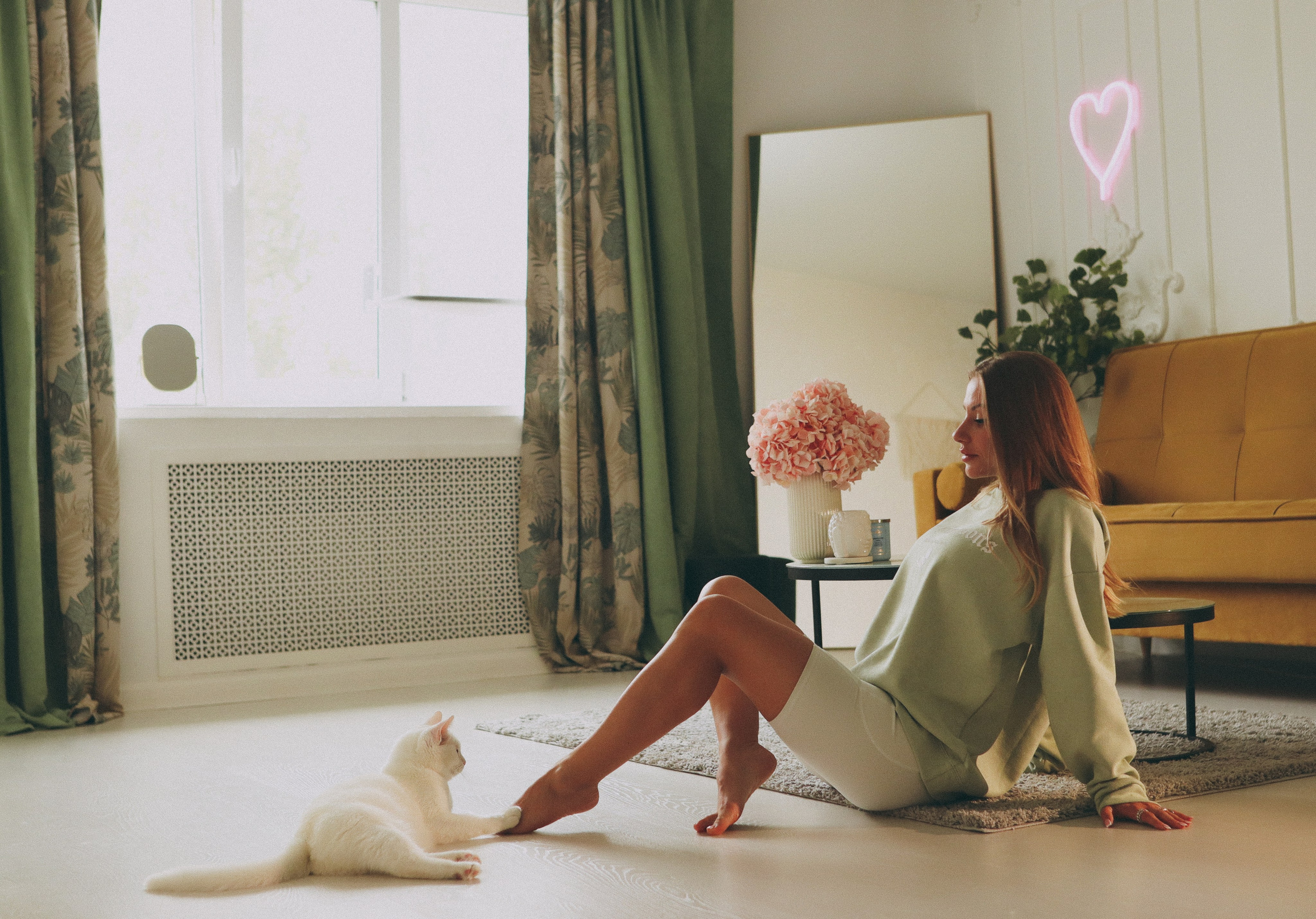 Фотосъёмка Ани и Оливки дома. Фотограф Самара Лена Мандарин