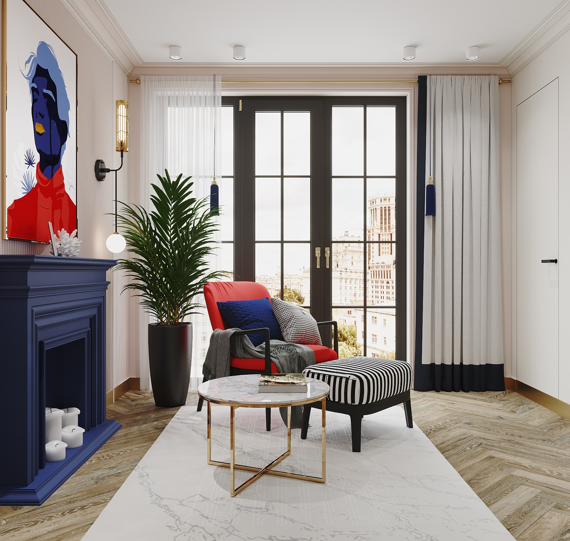 Квартира для девушки. Москва. Дизайнер интерьера Троилова Арина