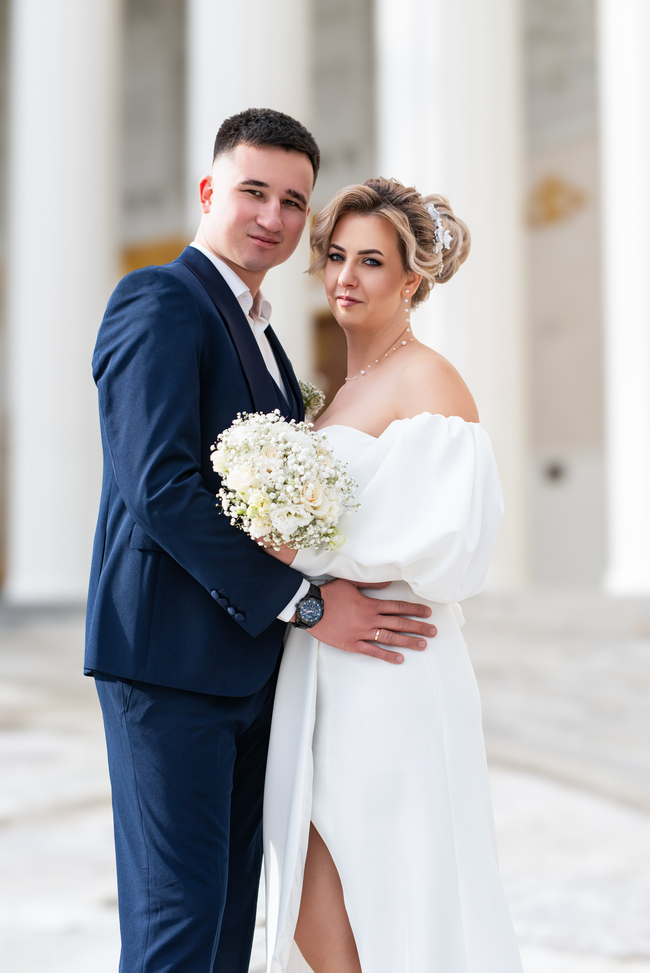 Свадебная фотосессия Юлии и Андрея на ВДНХ. Репортажный и персональный фотограф в Москве