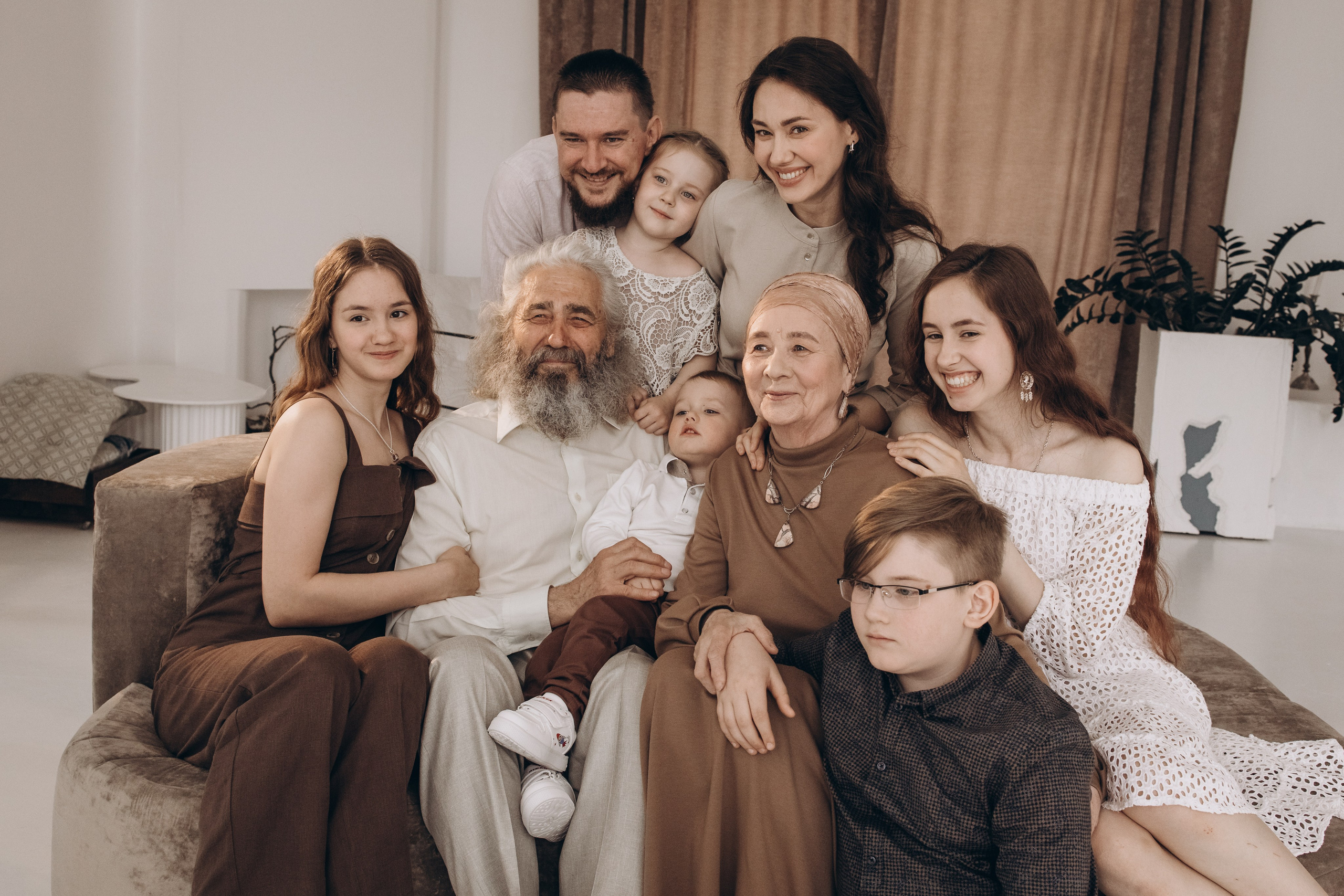 Фотоистория для большой семьи. Семейный и детский фотограф Оля в Тюмени