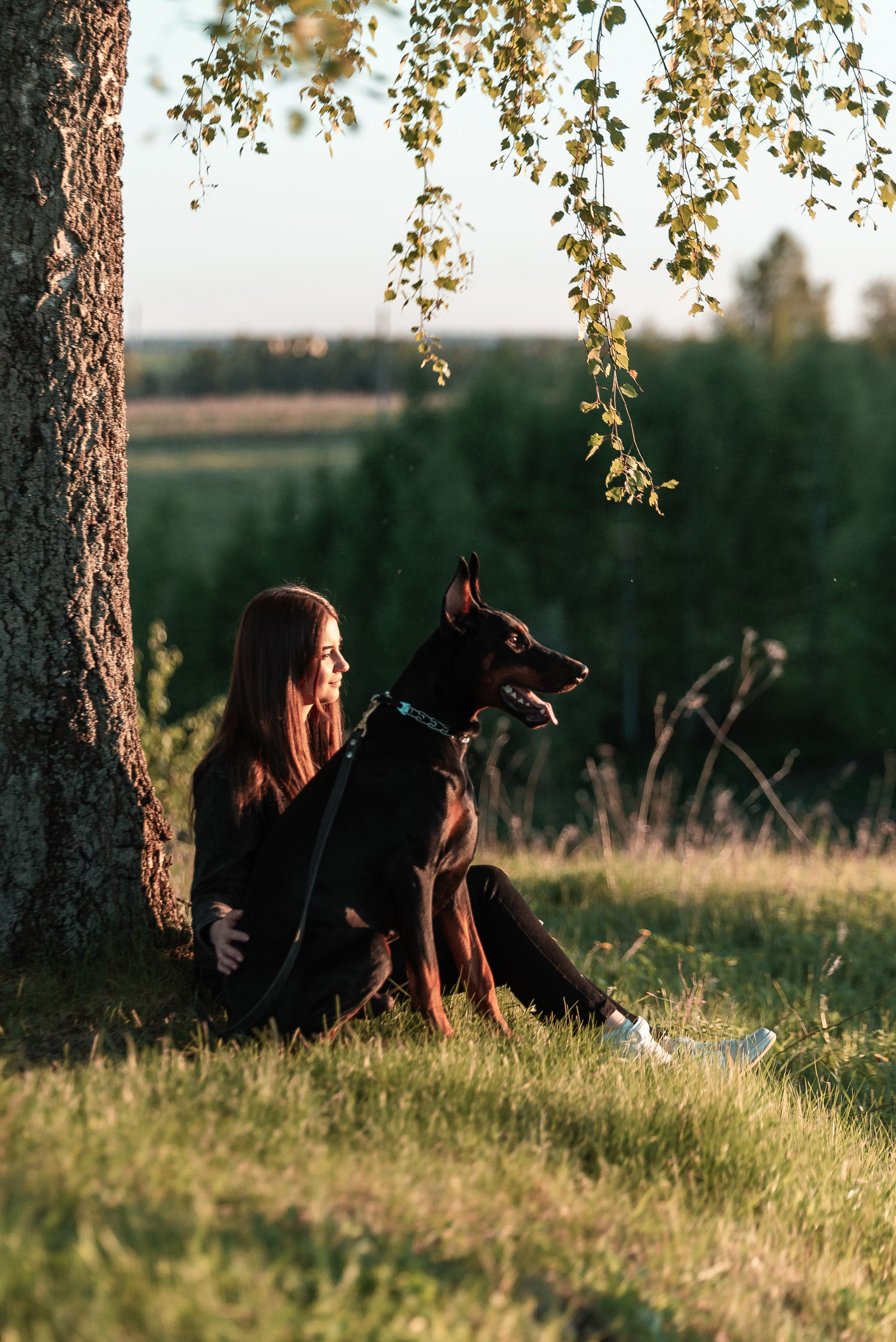 Юля, Андрей и Арес. Фотограф-анималист Анастасия Парфенова|Екатеринбург