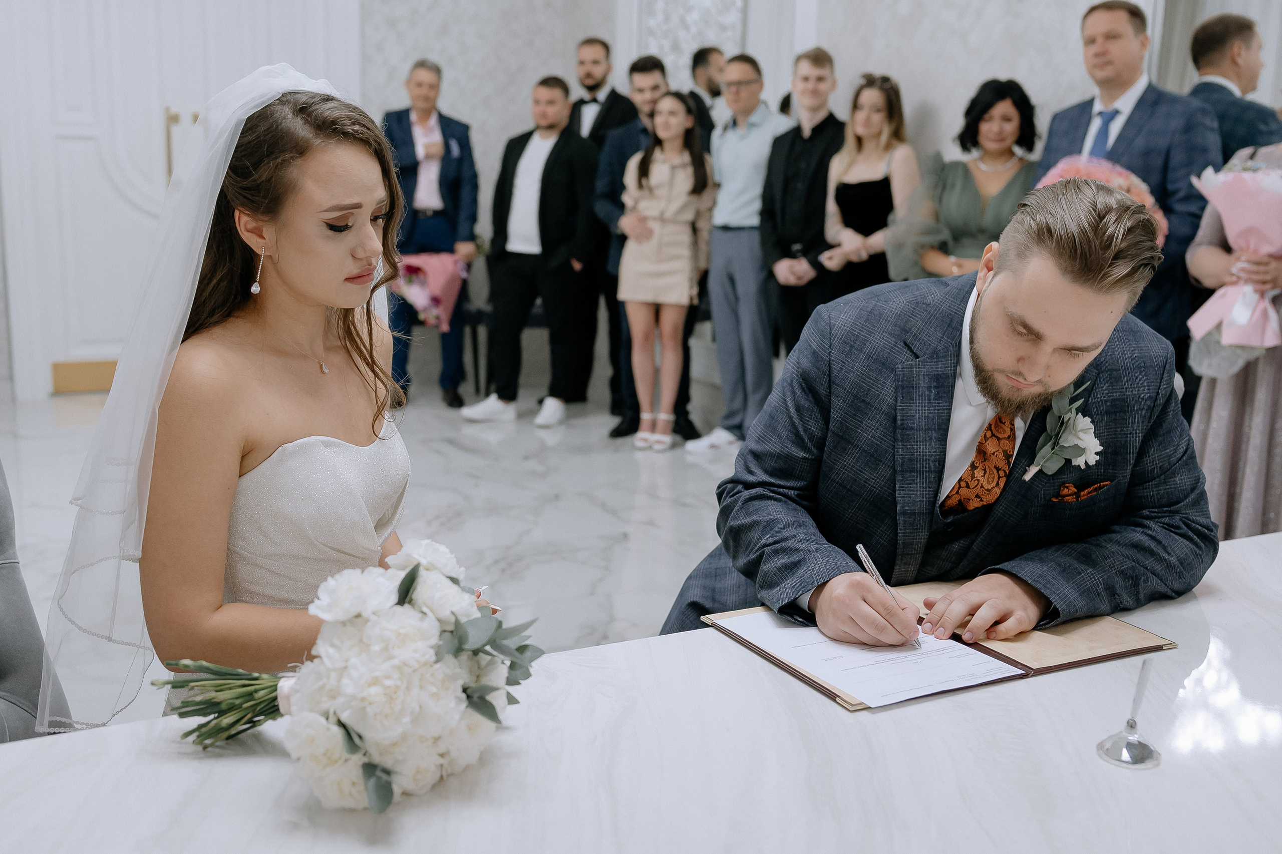 Регистрация брака в Кутузовском засгсе. Свадебный фотограф Москва — Сергей и Татьяна