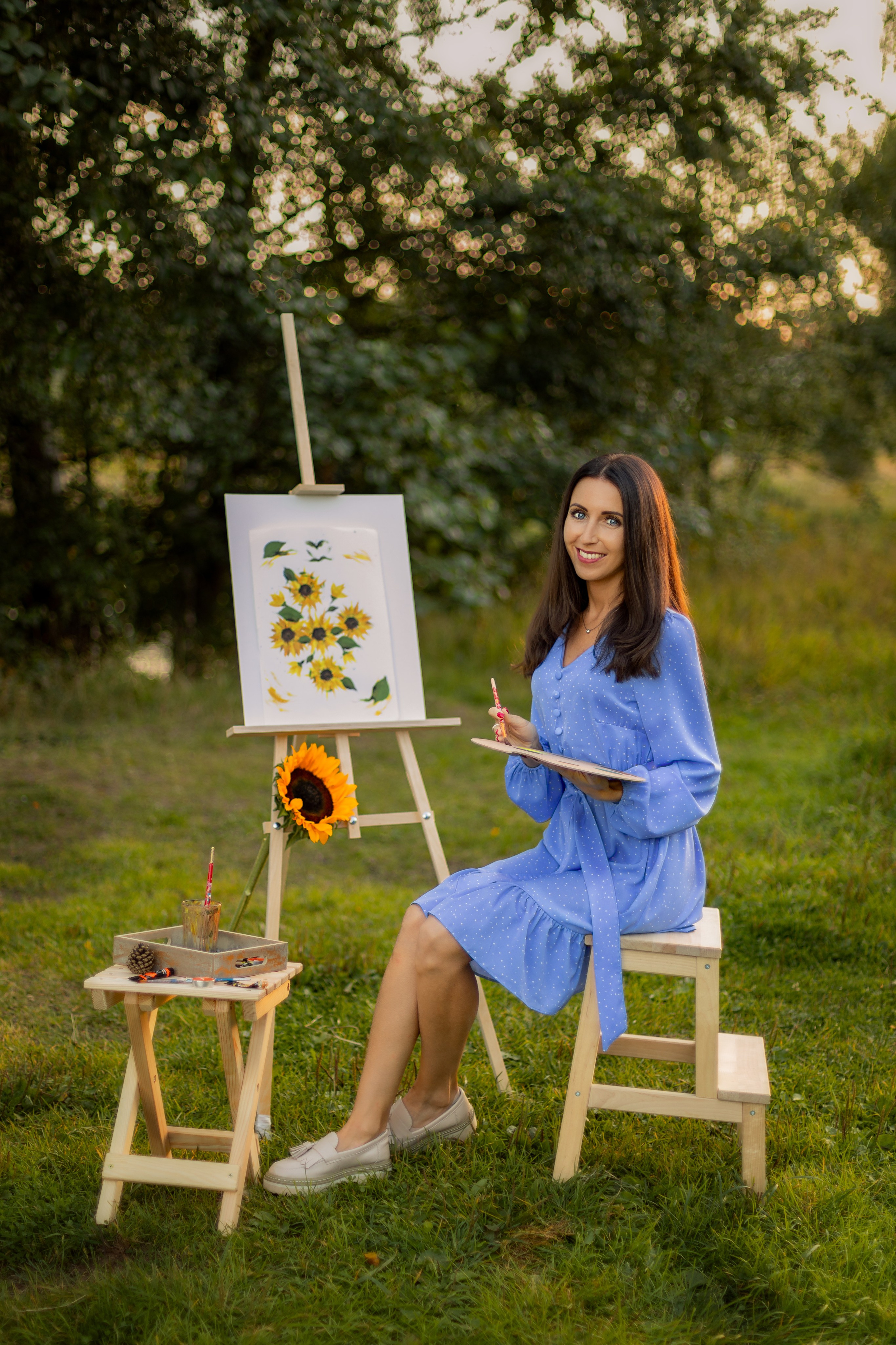 Ольга. Пикник с подсолнухами. Фотограф Ульянкина Мария