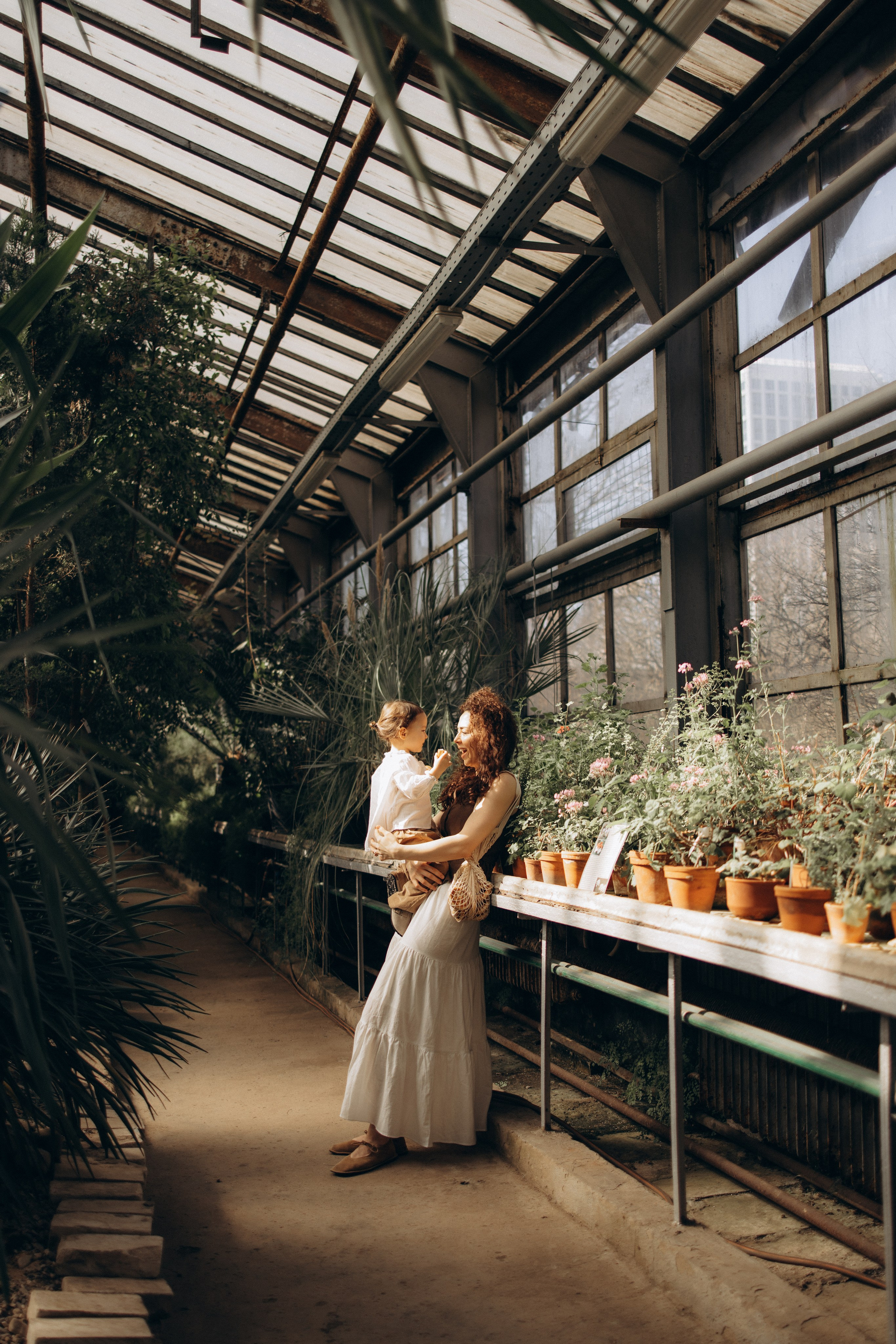 Прогулка по оранжерее. Семейный фотограф в Москве Ксения Аганина
