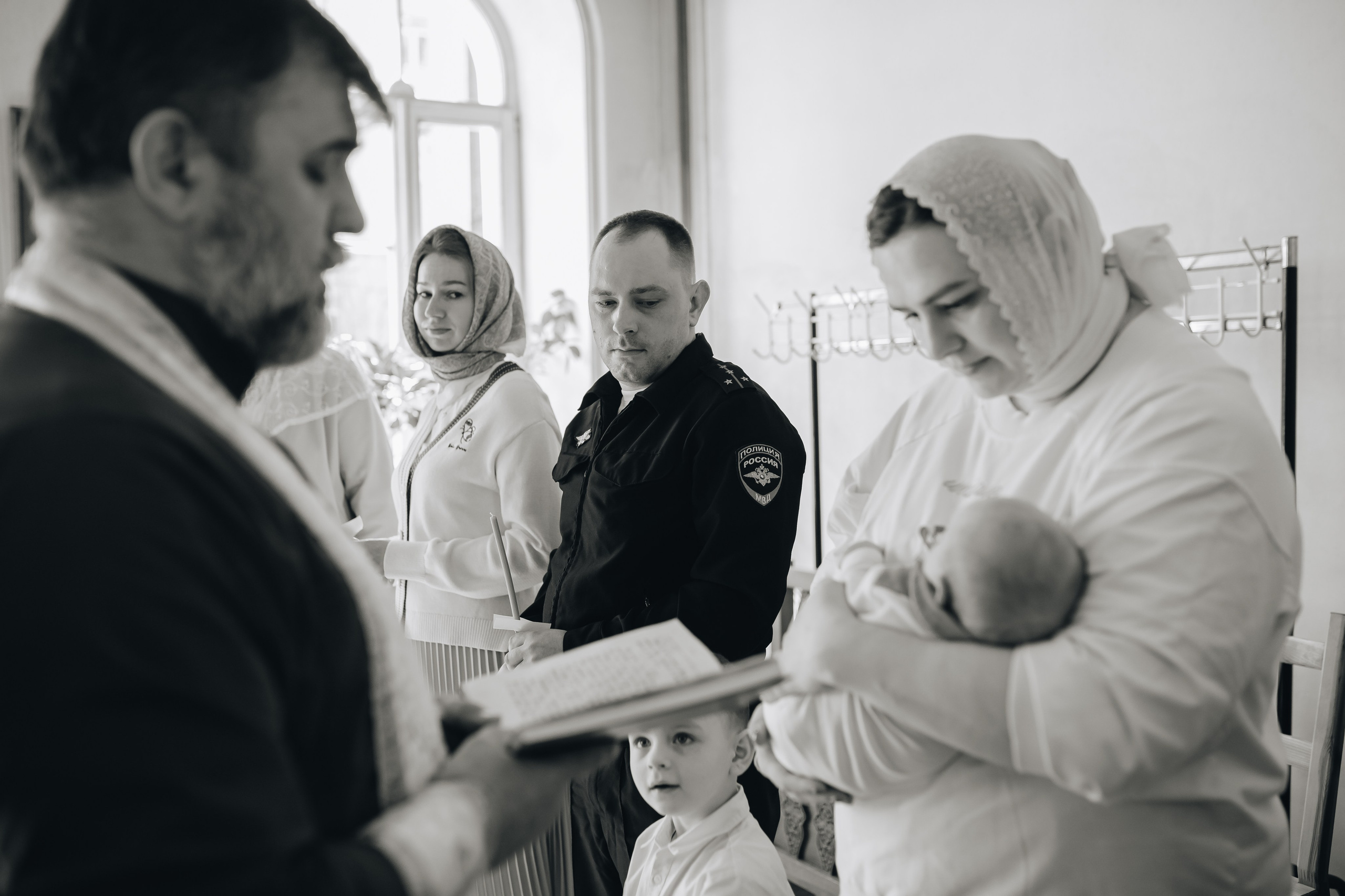Крещение в светлом Храме. Семейный и детский фотограф в Москве Дорогова Екатерина
