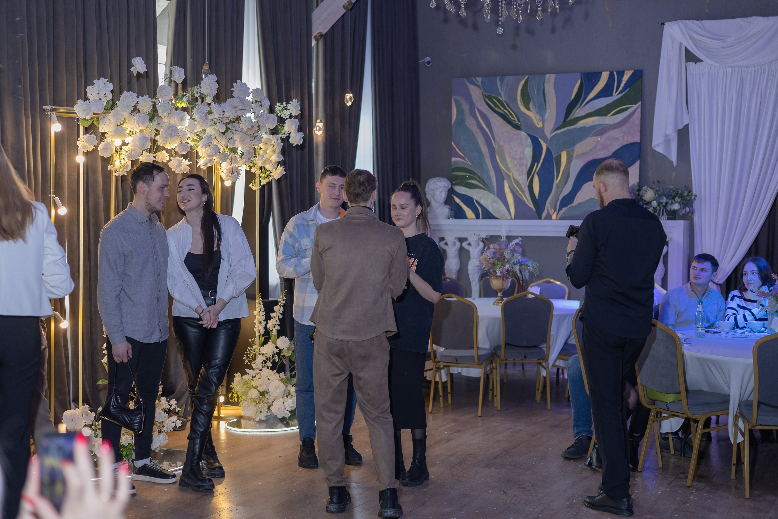 Свадебное чаепитие для молодоженов