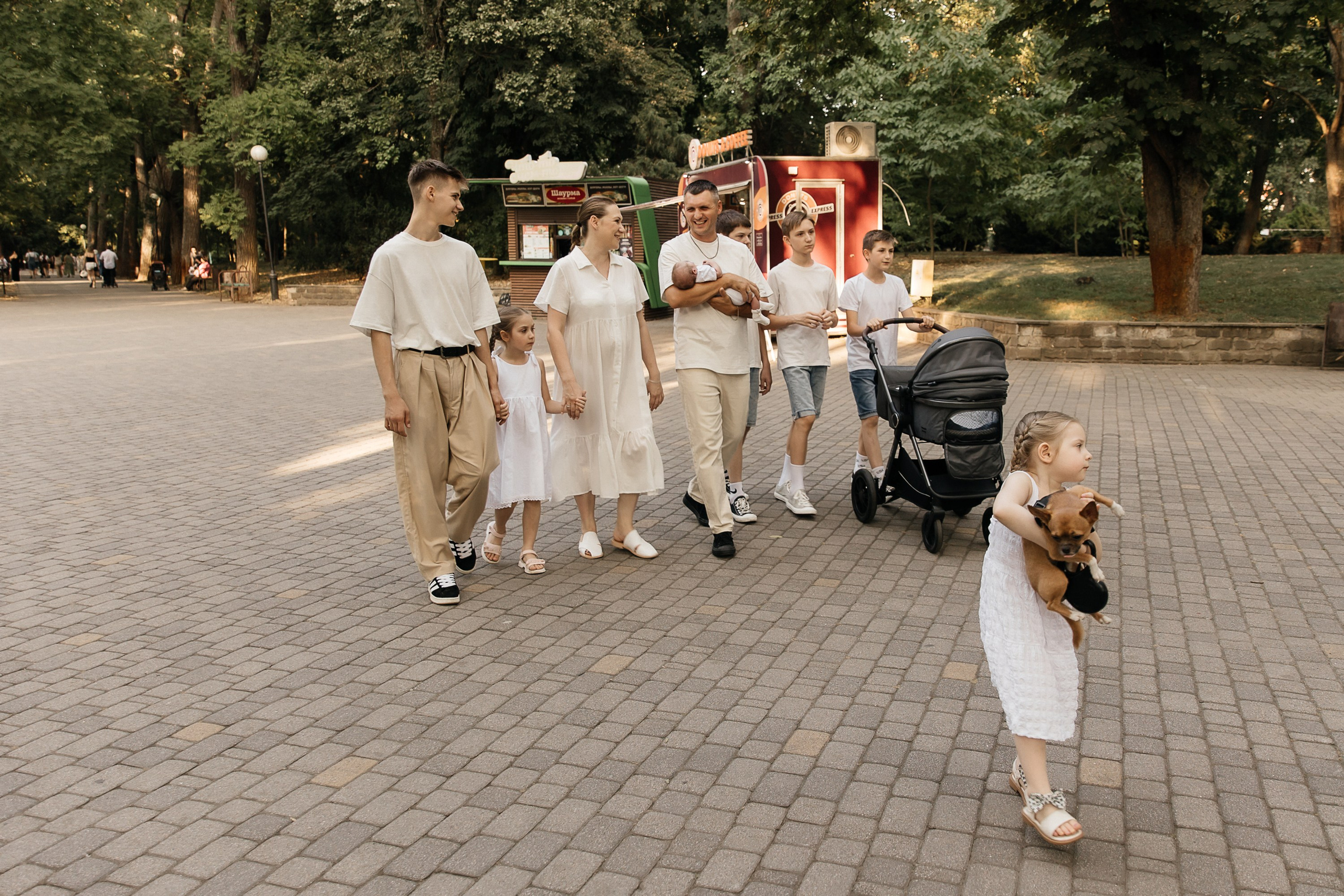 Семья из 7 детей. Свадебный и семейный фотограф Виолетта Сидельникова. Краснодар, Россия, Беларусь, Европа
