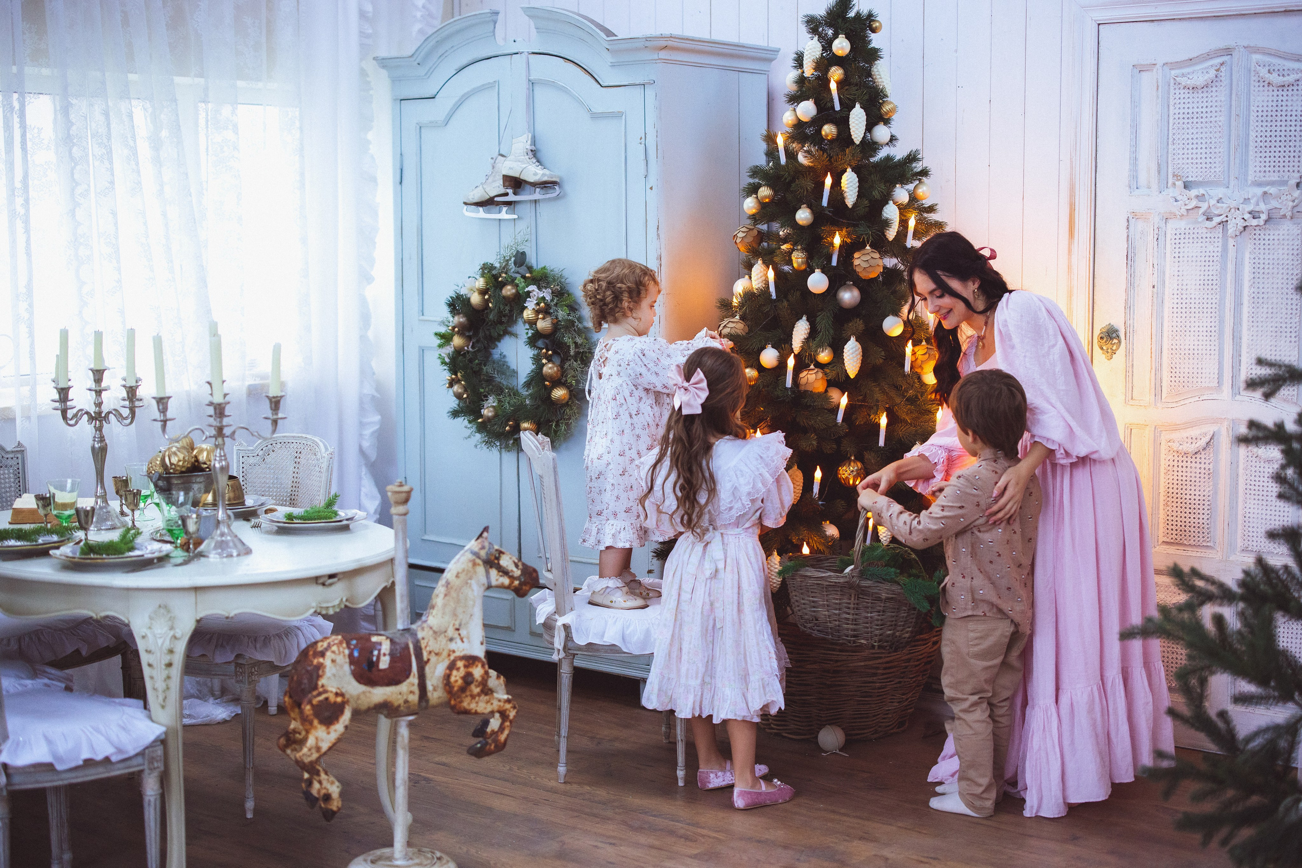 Новый год в стиле «ВИНТАЖ» 2023-2024. Семейный и детский фотограф в Краснодаре Анна Трашкова