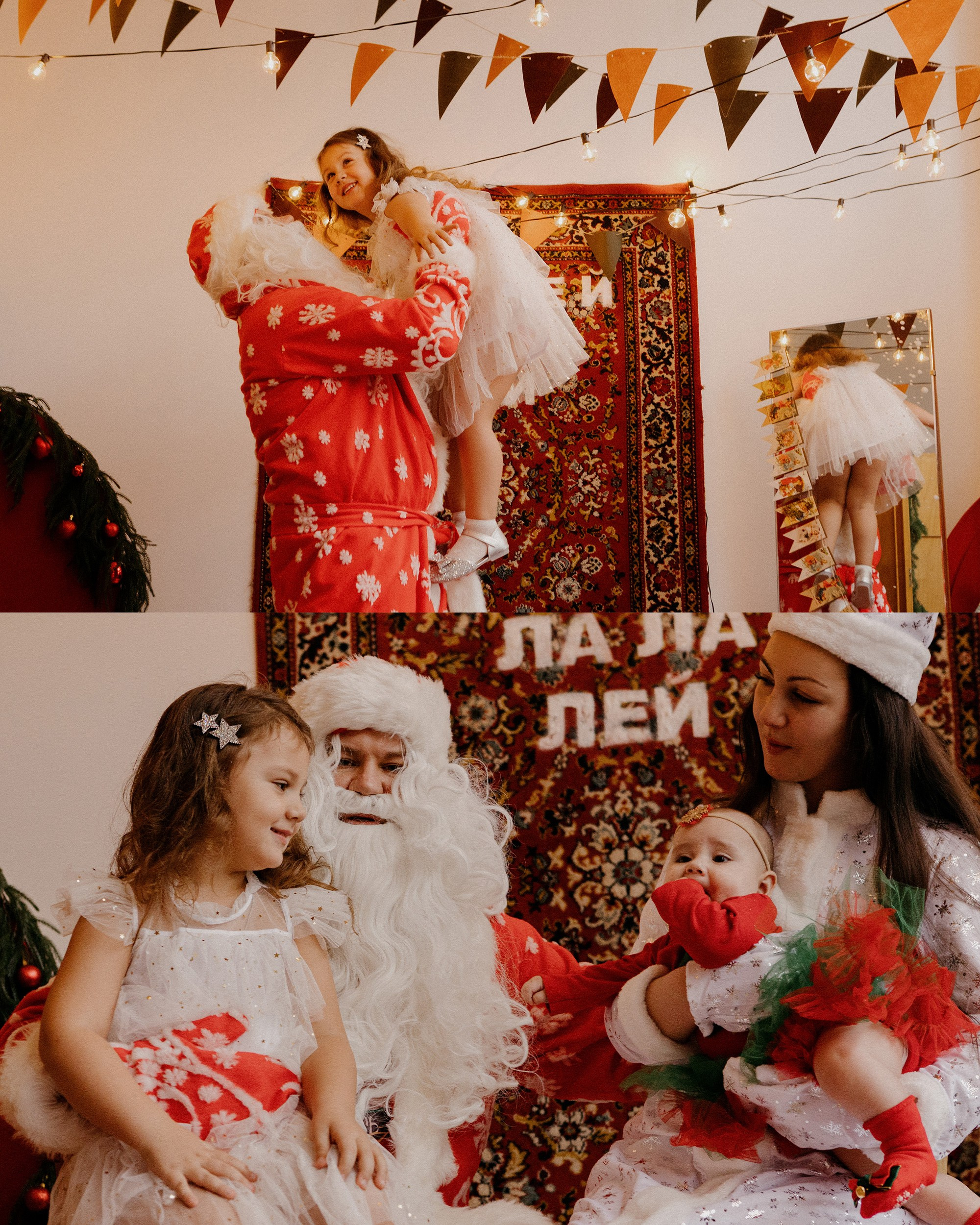 семейная новогодняя фотосессия