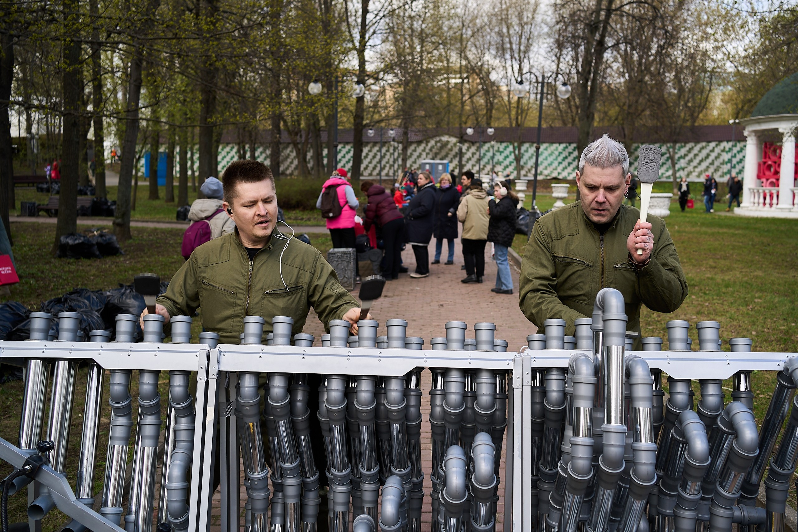 Субботник у Управления делами Мэра и Правительства Москвы. Фотограф и Видеограф в Москве. Олег Корушев