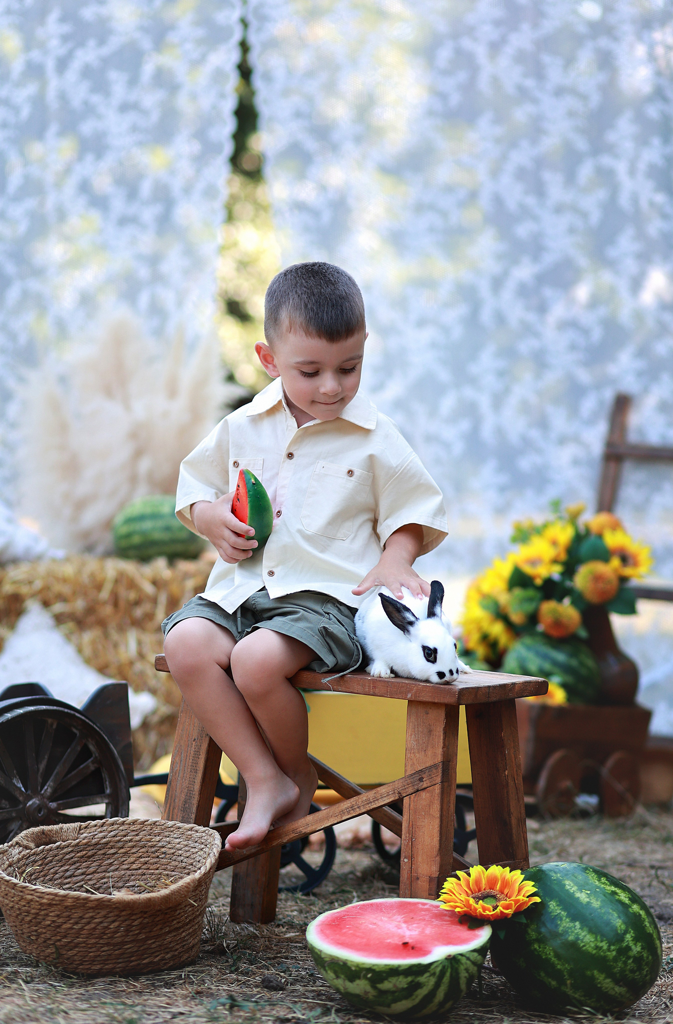 Арбузный фотодень. Детский семейный фотограф Краснодар
