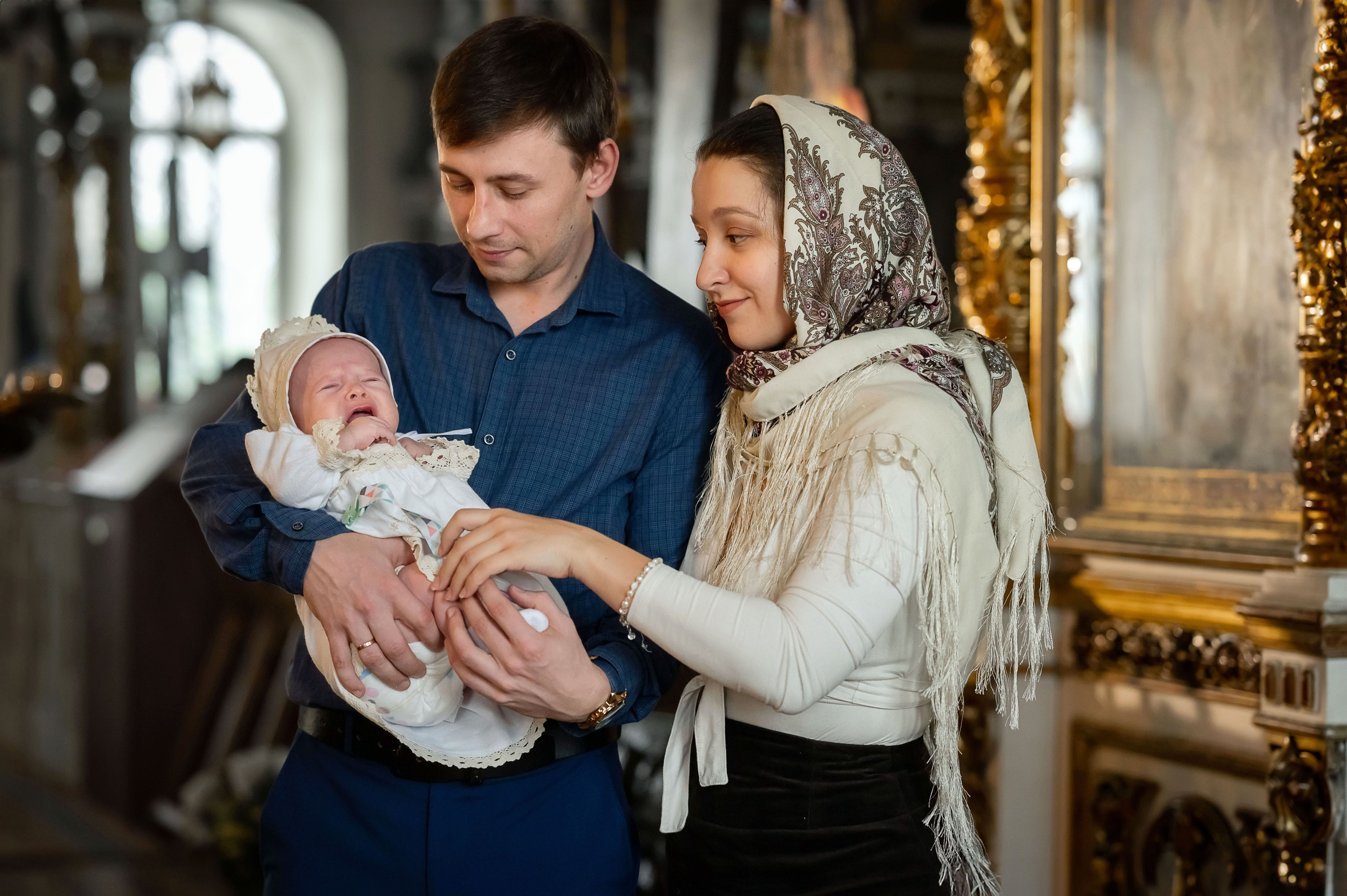 Крещение Ангелины. Семейный фотограф в г. Воскресенск Наталия Молева