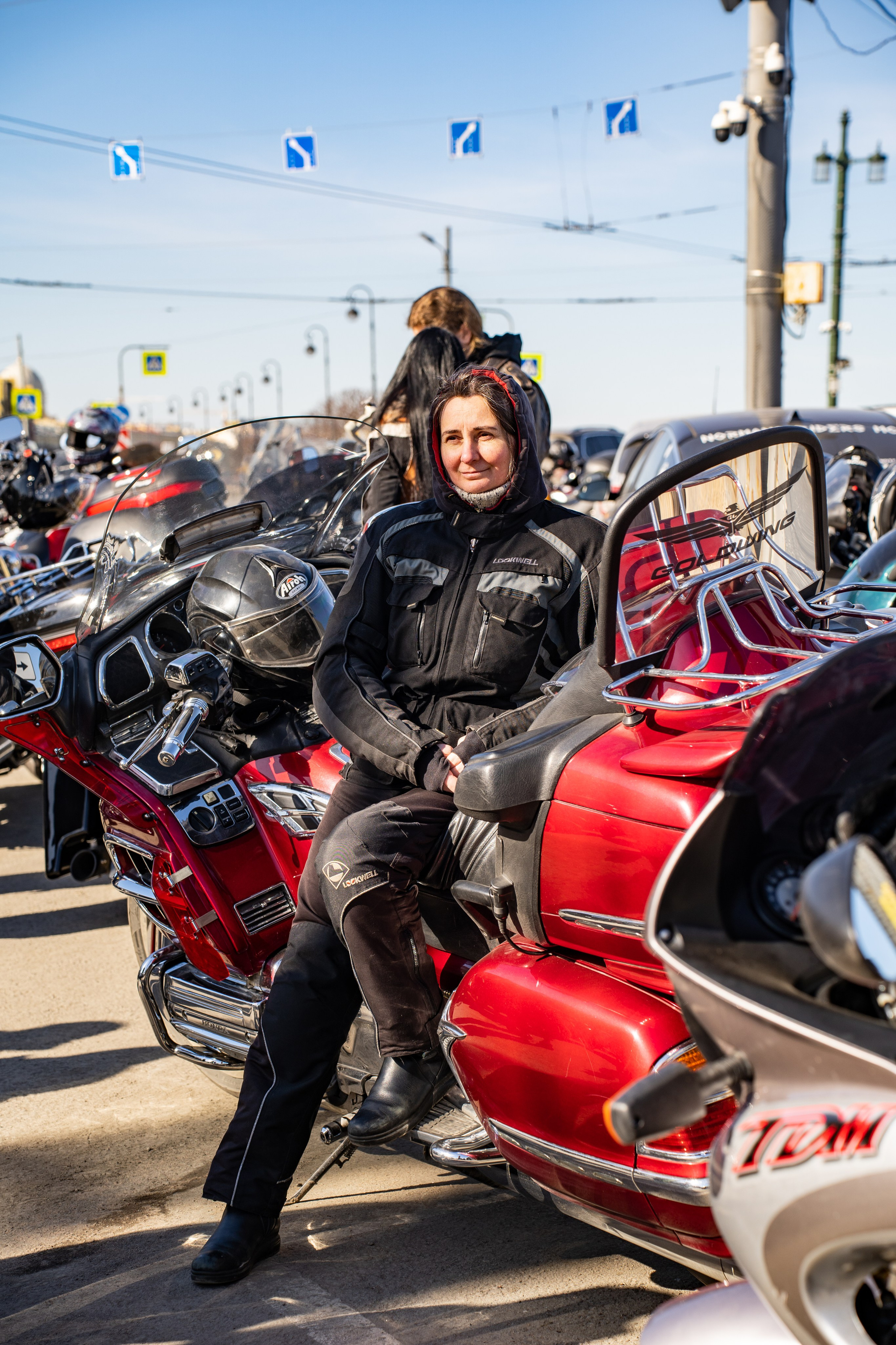 Весенний прохват мотоклуба Normans Riders MC. Концертный и репортажный фотограф в Санкт-Петербурге Слава Пахомов