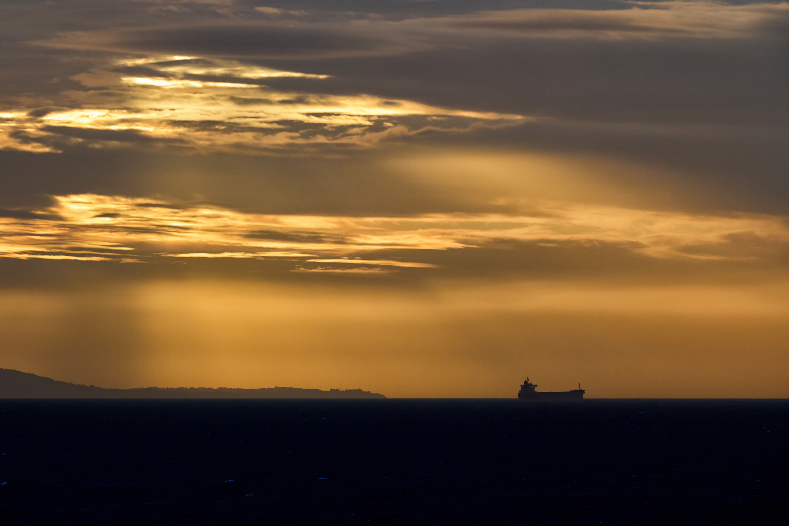 Закат, рассвет, океан, море